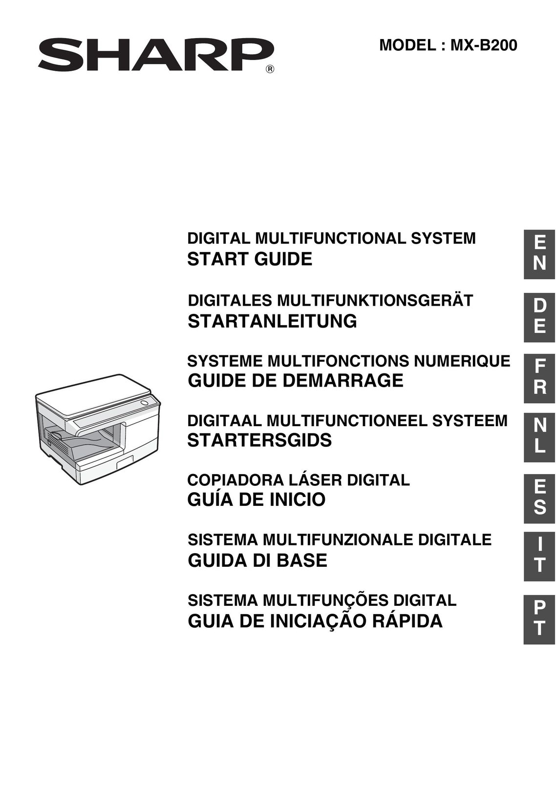 Sharp MX-B200 Portable Multimedia Player User Manual