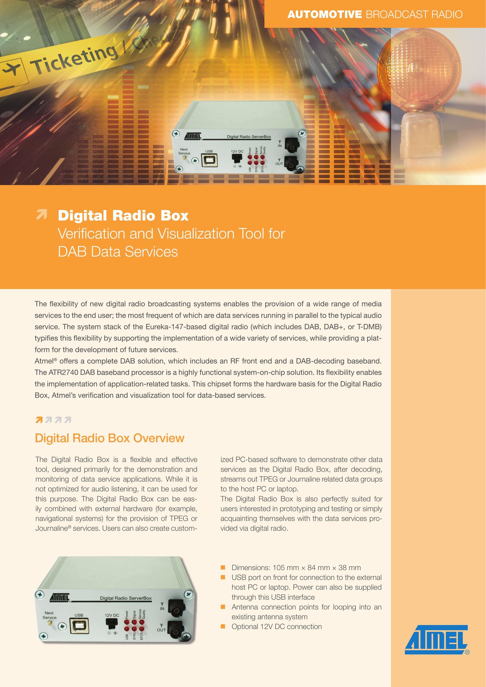 Atmel Broadcast Radio Portable Radio User Manual