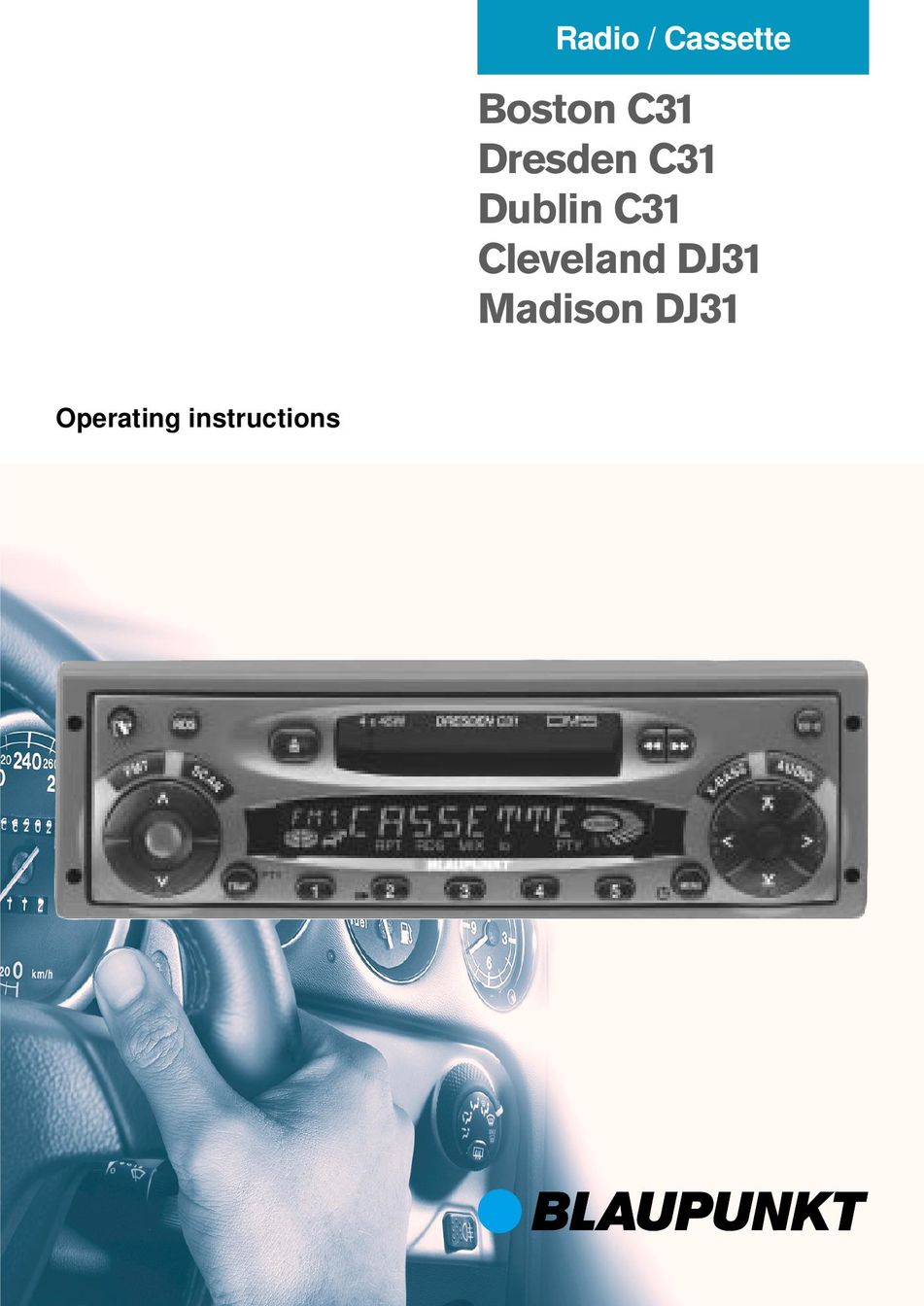 Blaupunkt Cleveland DJ31 Portable Radio User Manual