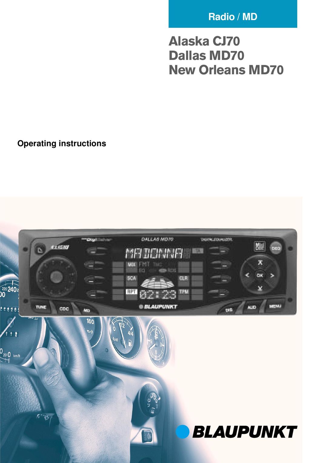 Blaupunkt Dallas MD70 Portable Radio User Manual