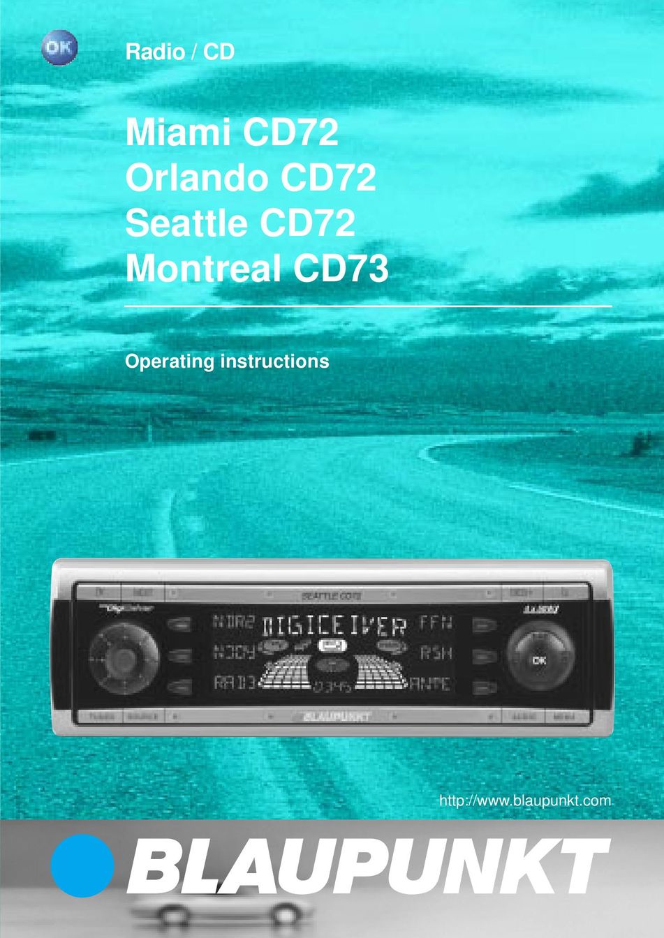 Blaupunkt Montreal CD73 Portable Radio User Manual