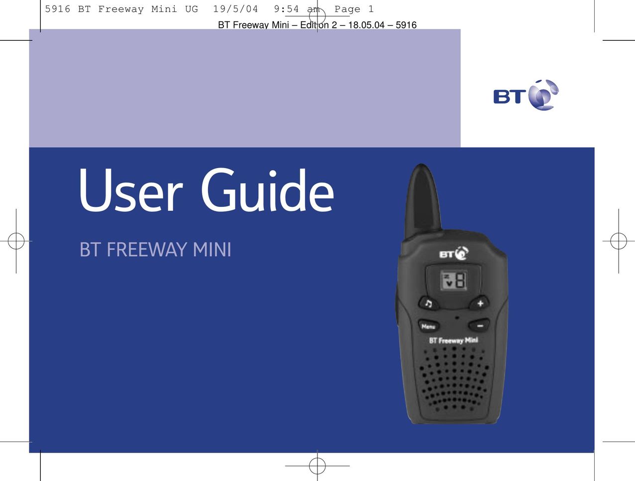 BT Mobile Radio Portable Radio User Manual