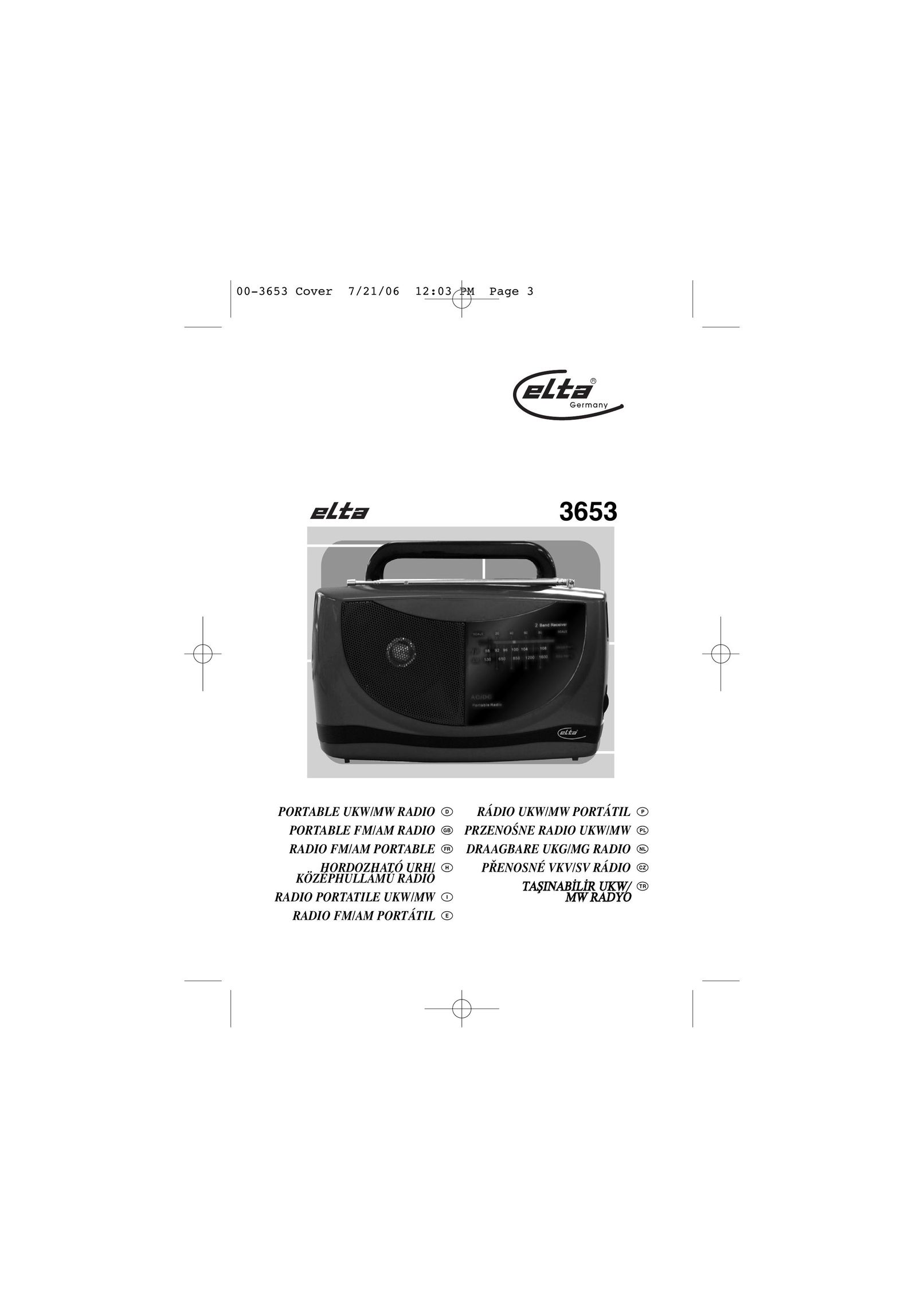 Elta 3653 Portable Radio User Manual