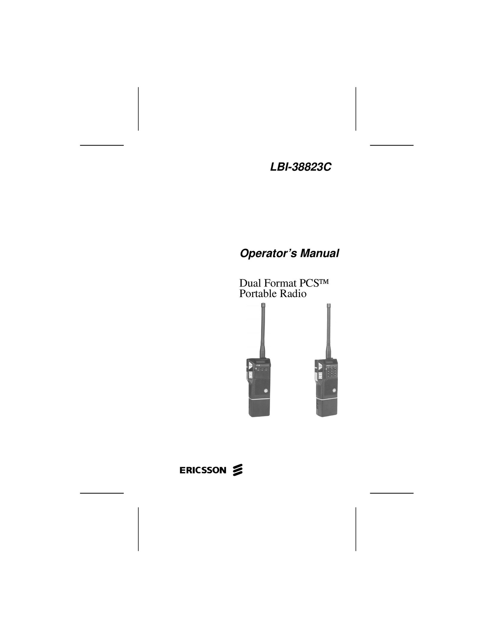 Ericsson LBI-38823C Portable Radio User Manual