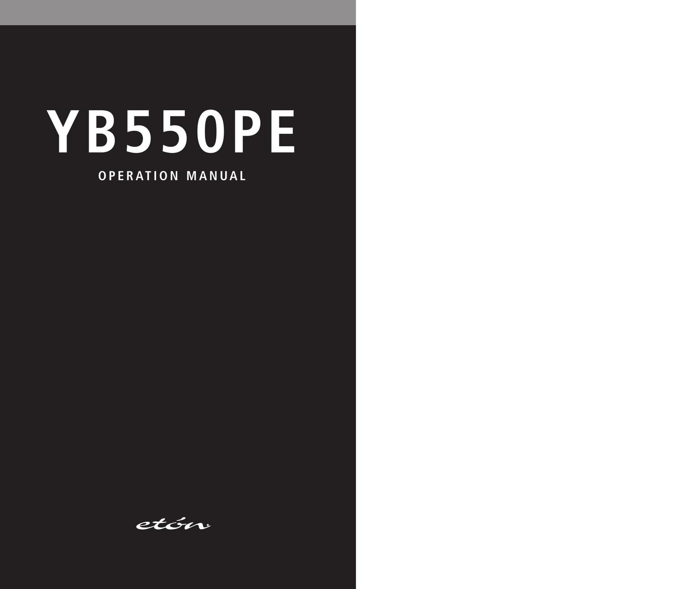 Eton YB550PEO Portable Radio User Manual