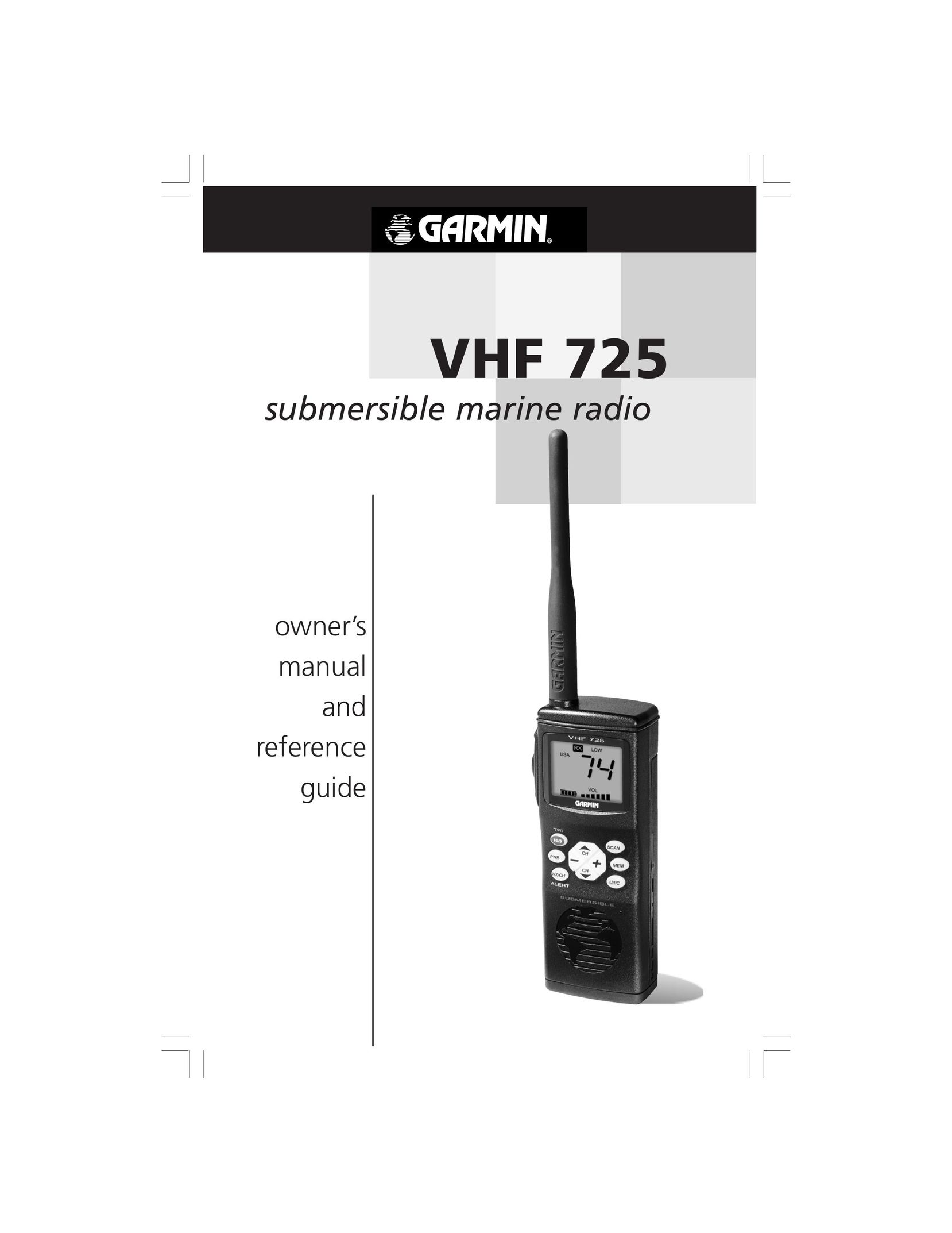 Garmin VHF 725 Portable Radio User Manual