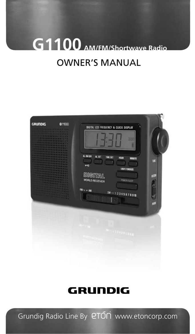 Grundig G1100 Portable Radio User Manual