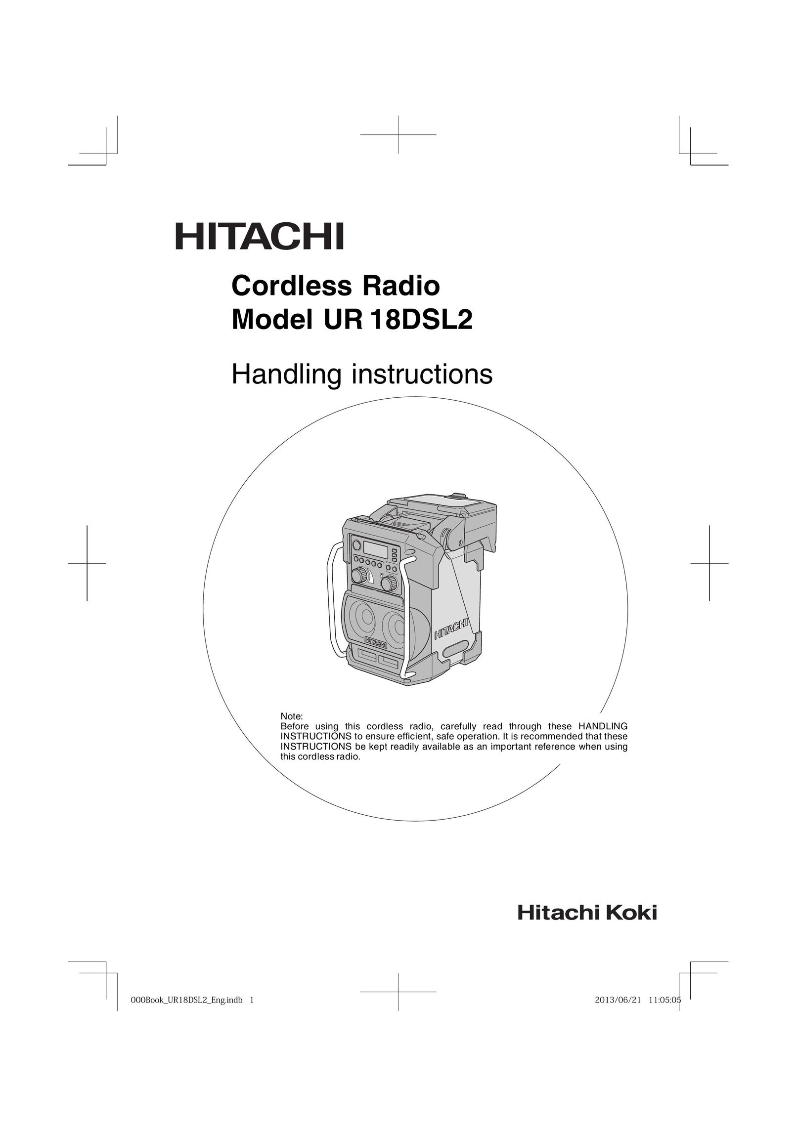 Hitachi Koki USA UR 18DSL2 Portable Radio User Manual