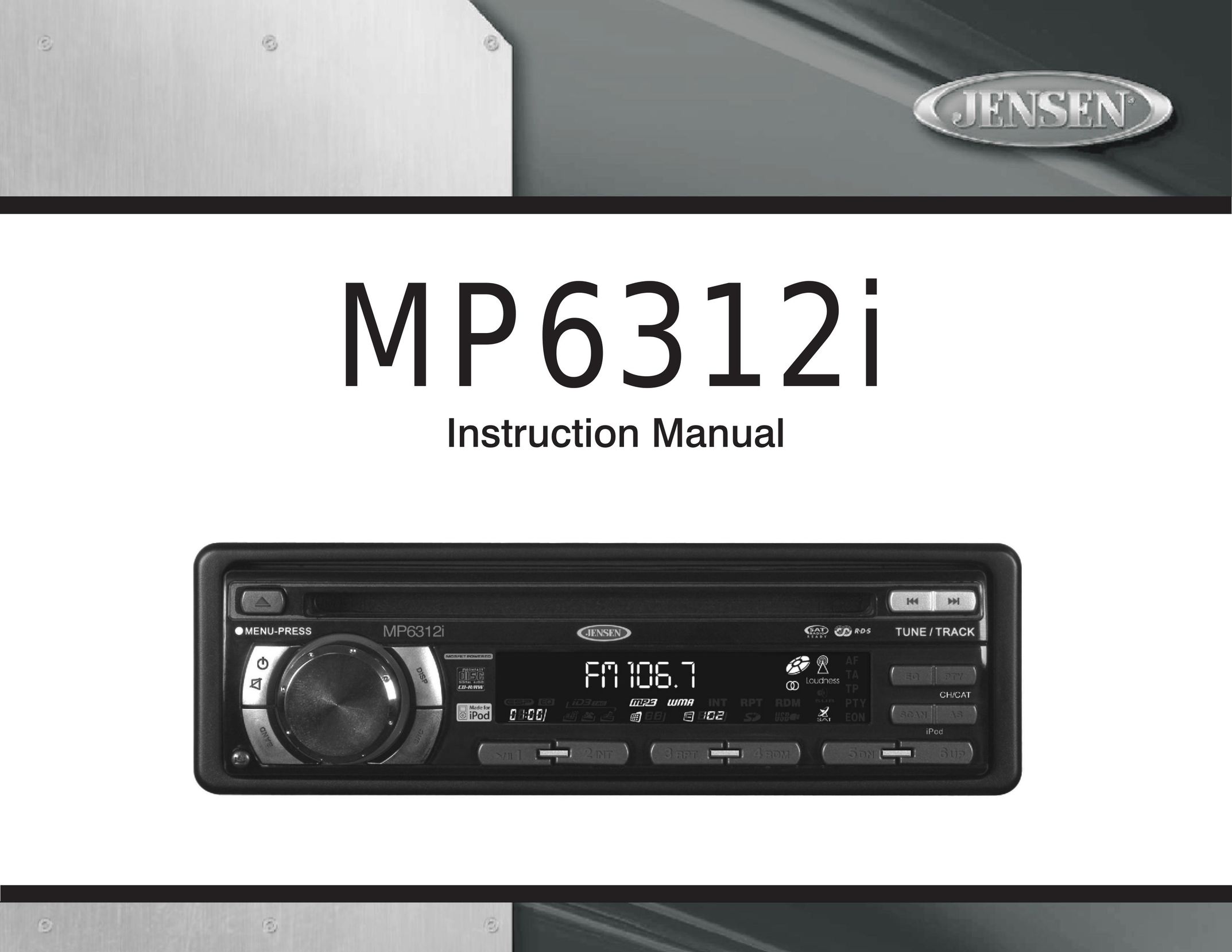 Jensen Tools MP6312 Portable Radio User Manual