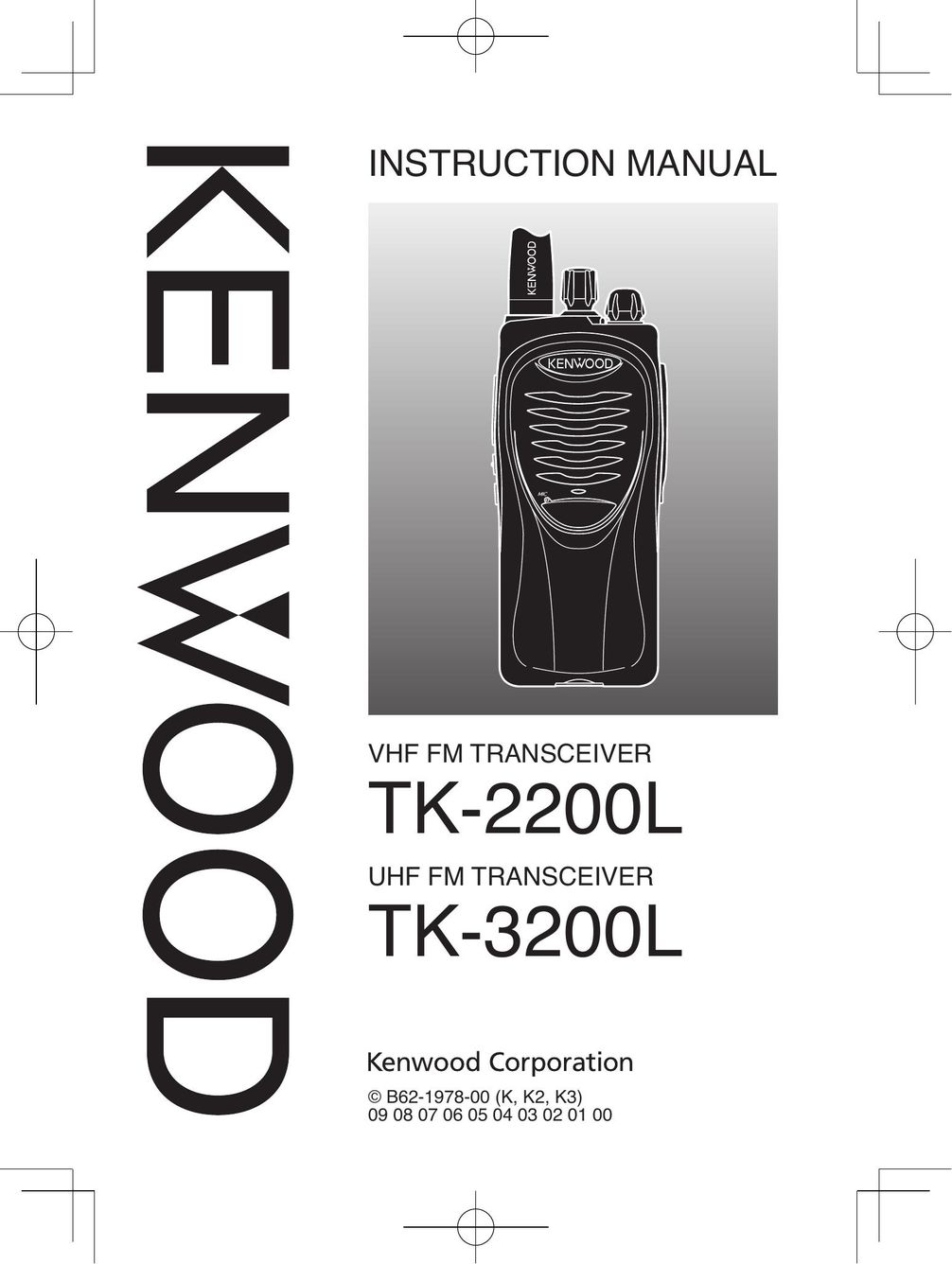 Kenwood TK-2200L Portable Radio User Manual