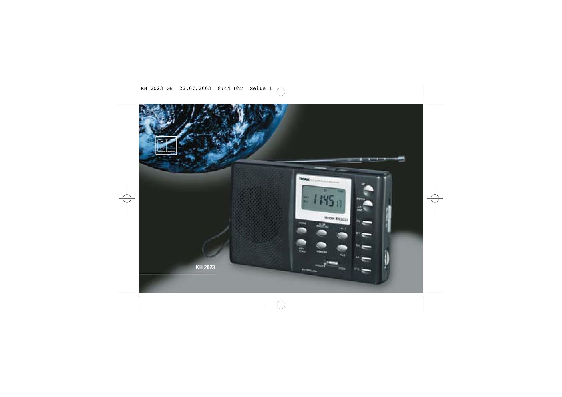 Kompernass KH 2023 Portable Radio User Manual