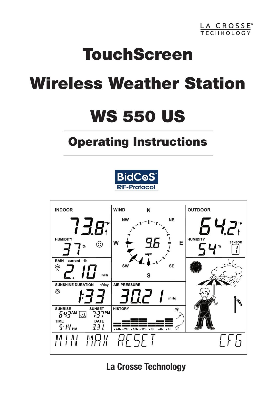 La Crosse Technology WS 550 US Portable Radio User Manual
