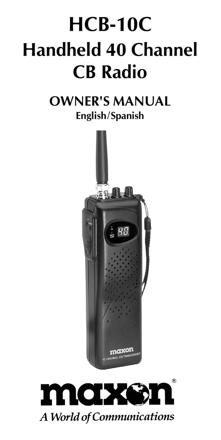 Maxon Telecom HCB-10C Portable Radio User Manual