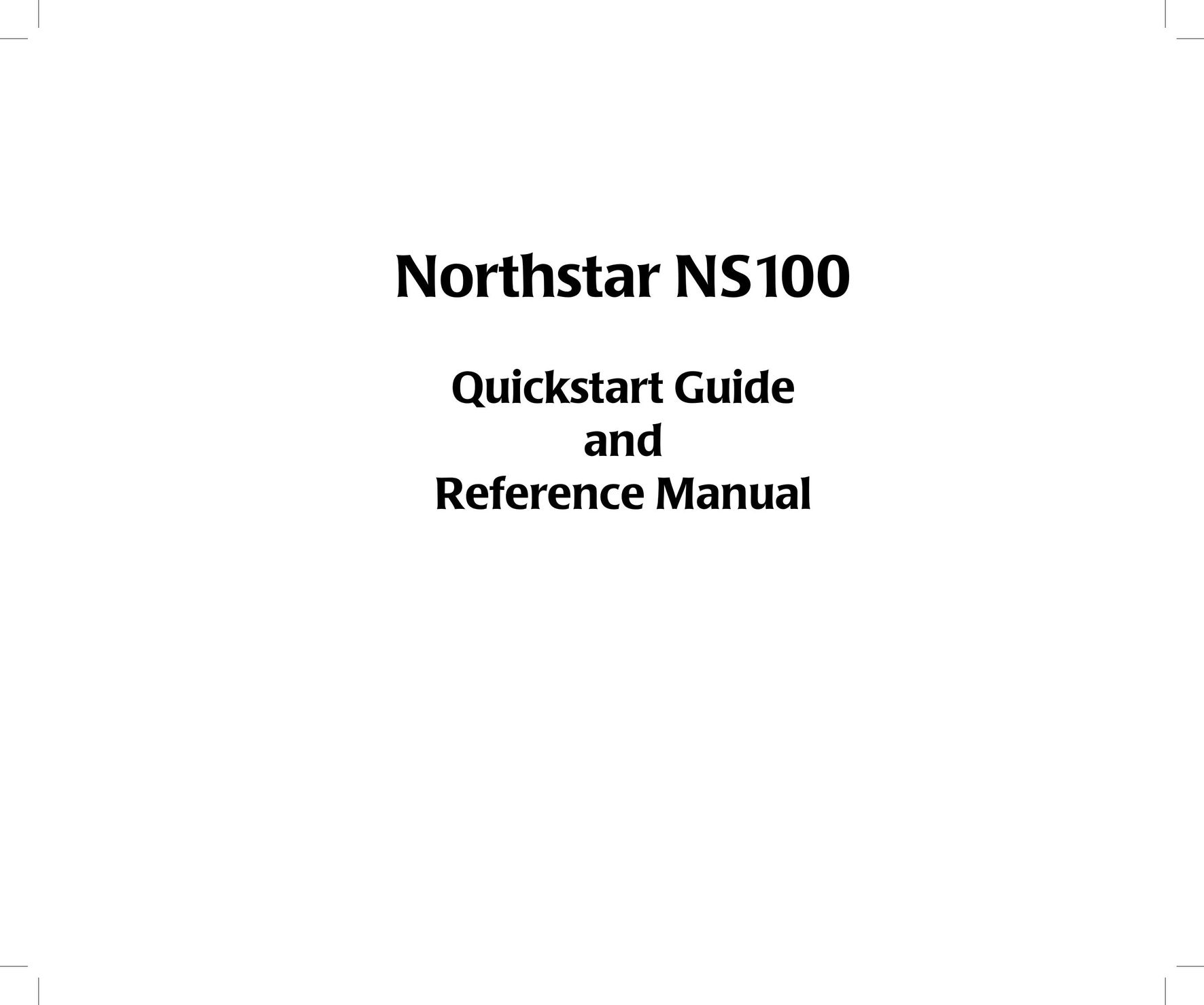 NorthStar Navigation Northstar NS100 Portable Radio User Manual