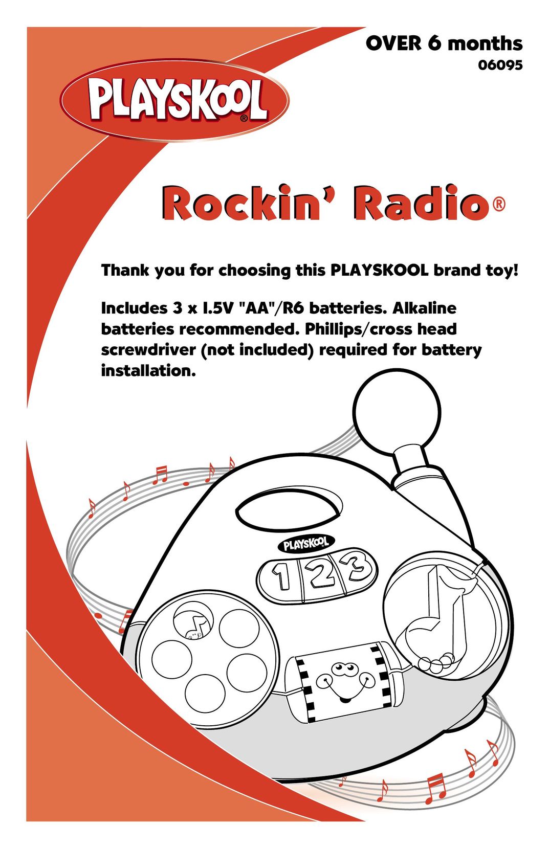 Playskool 06095 Portable Radio User Manual