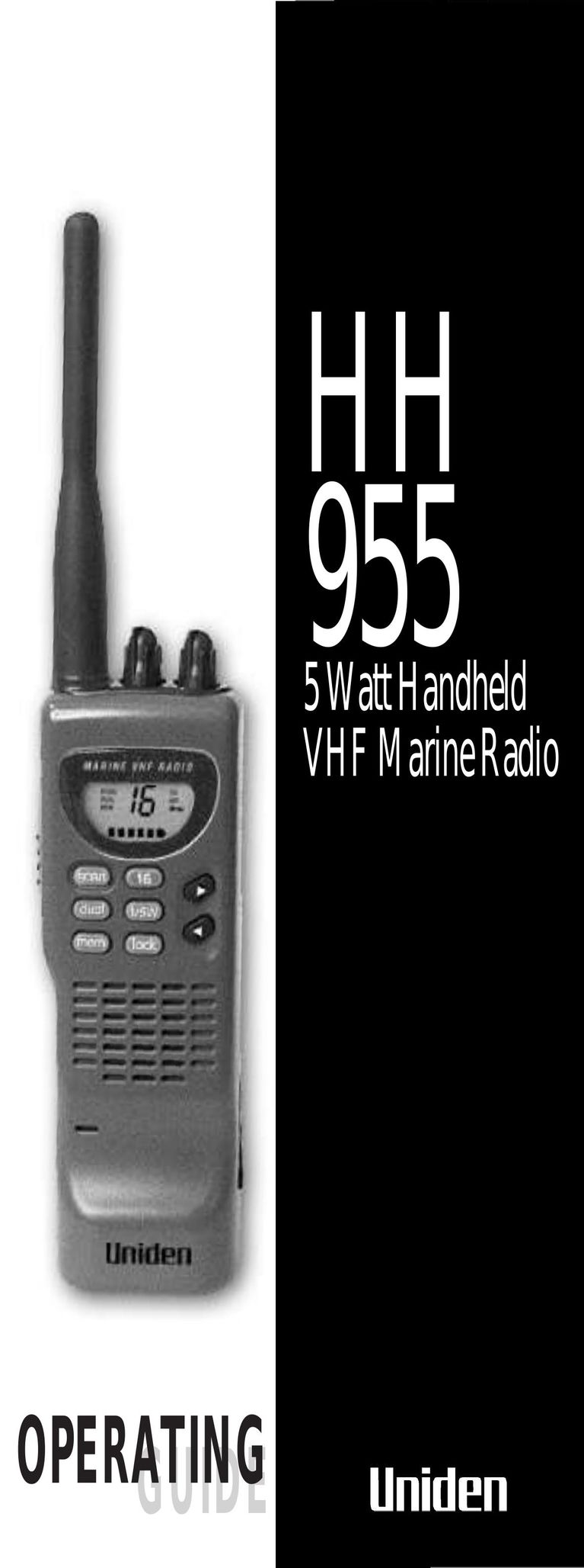 Uniden HH955 Portable Radio User Manual