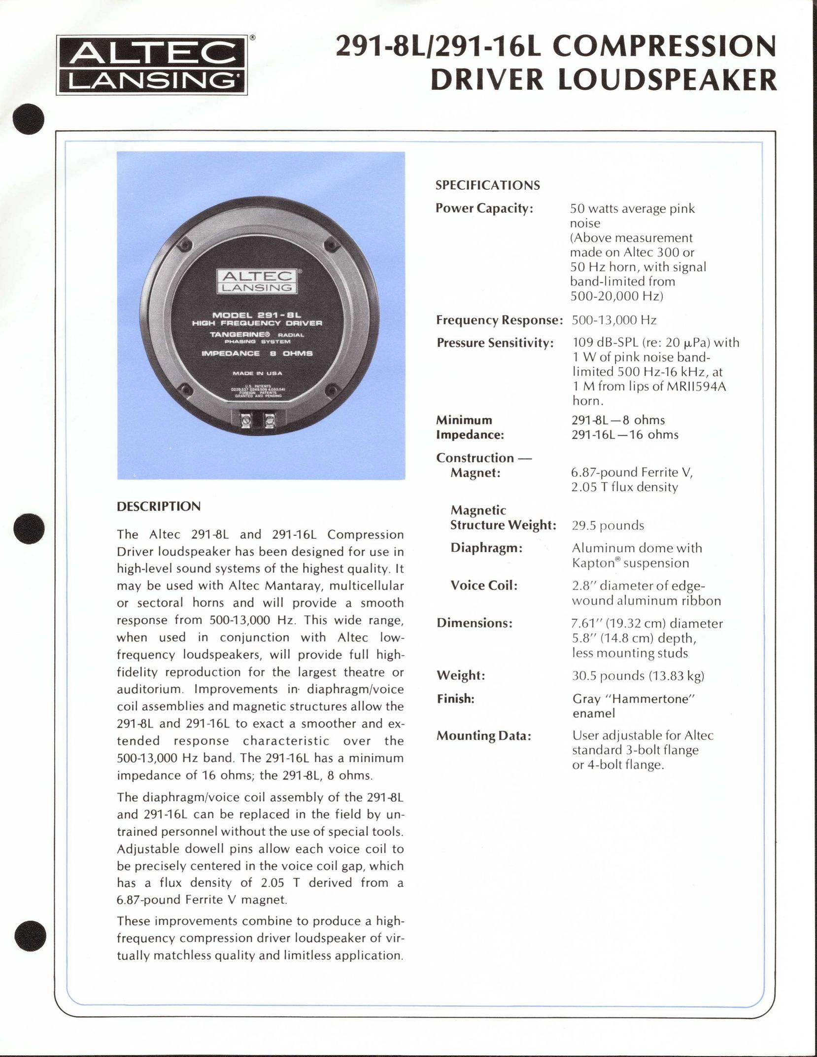 Altec Lansing 291-16L Portable Speaker User Manual
