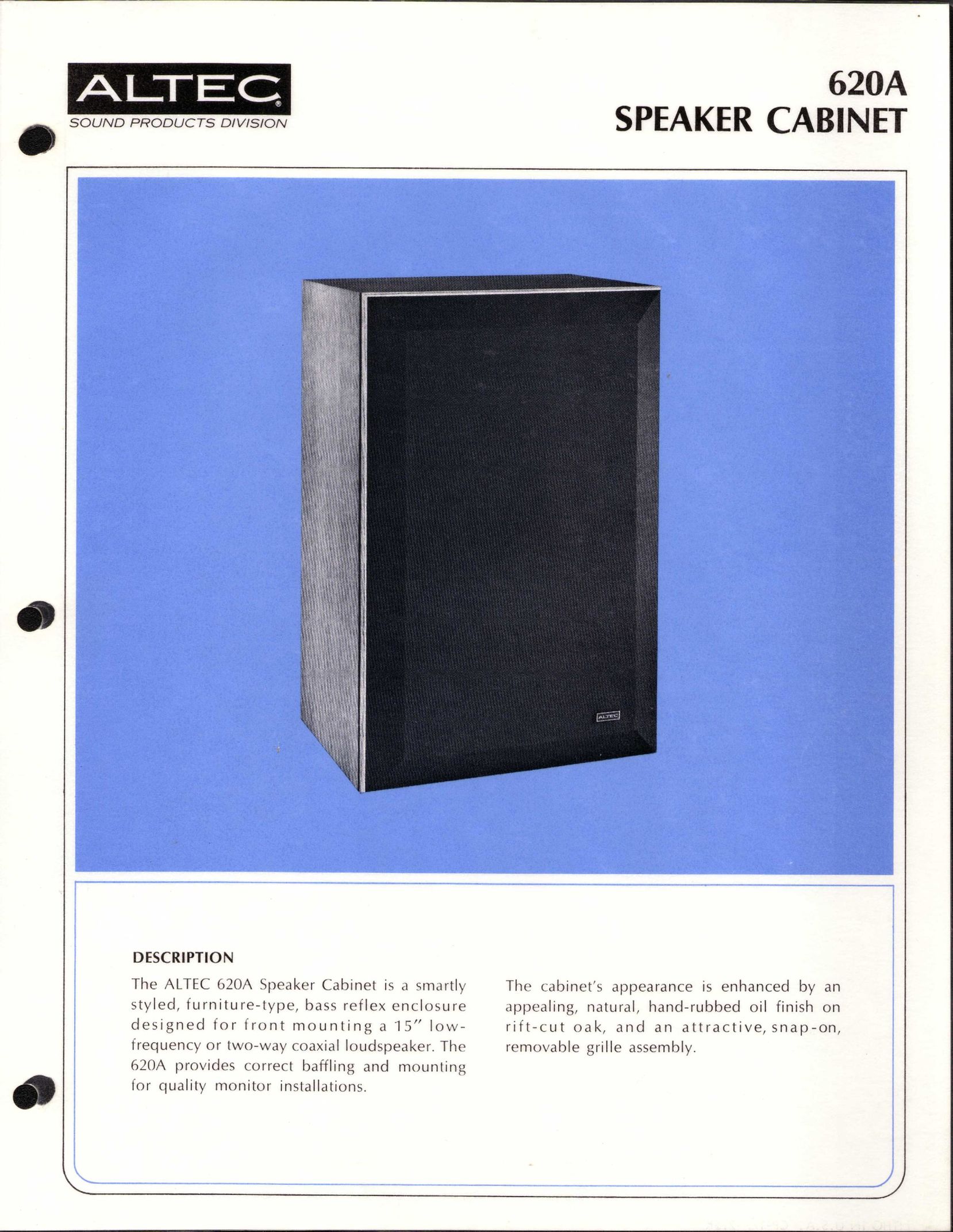Altec Lansing 620A Portable Speaker User Manual
