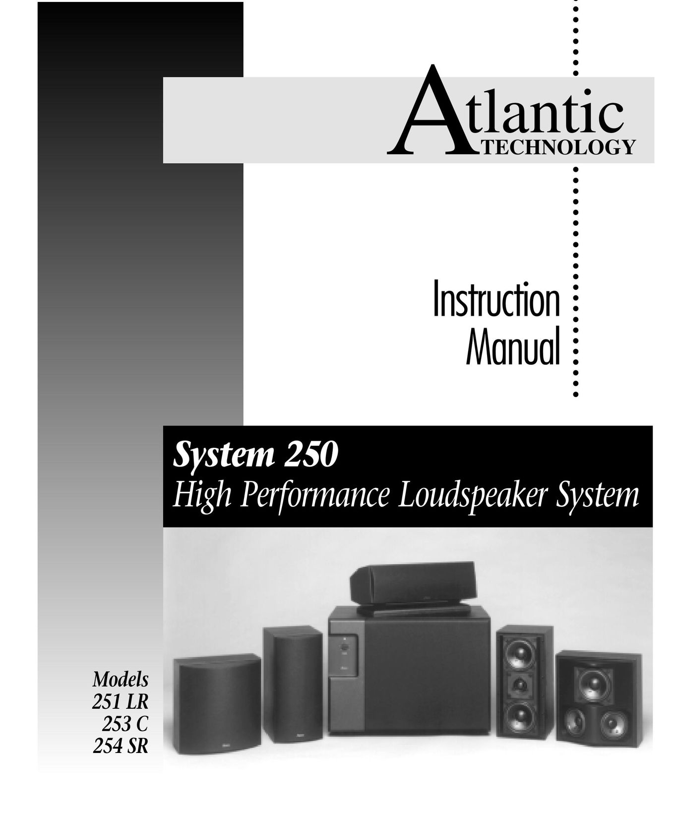 Atlantic Technology 253 C Portable Speaker User Manual