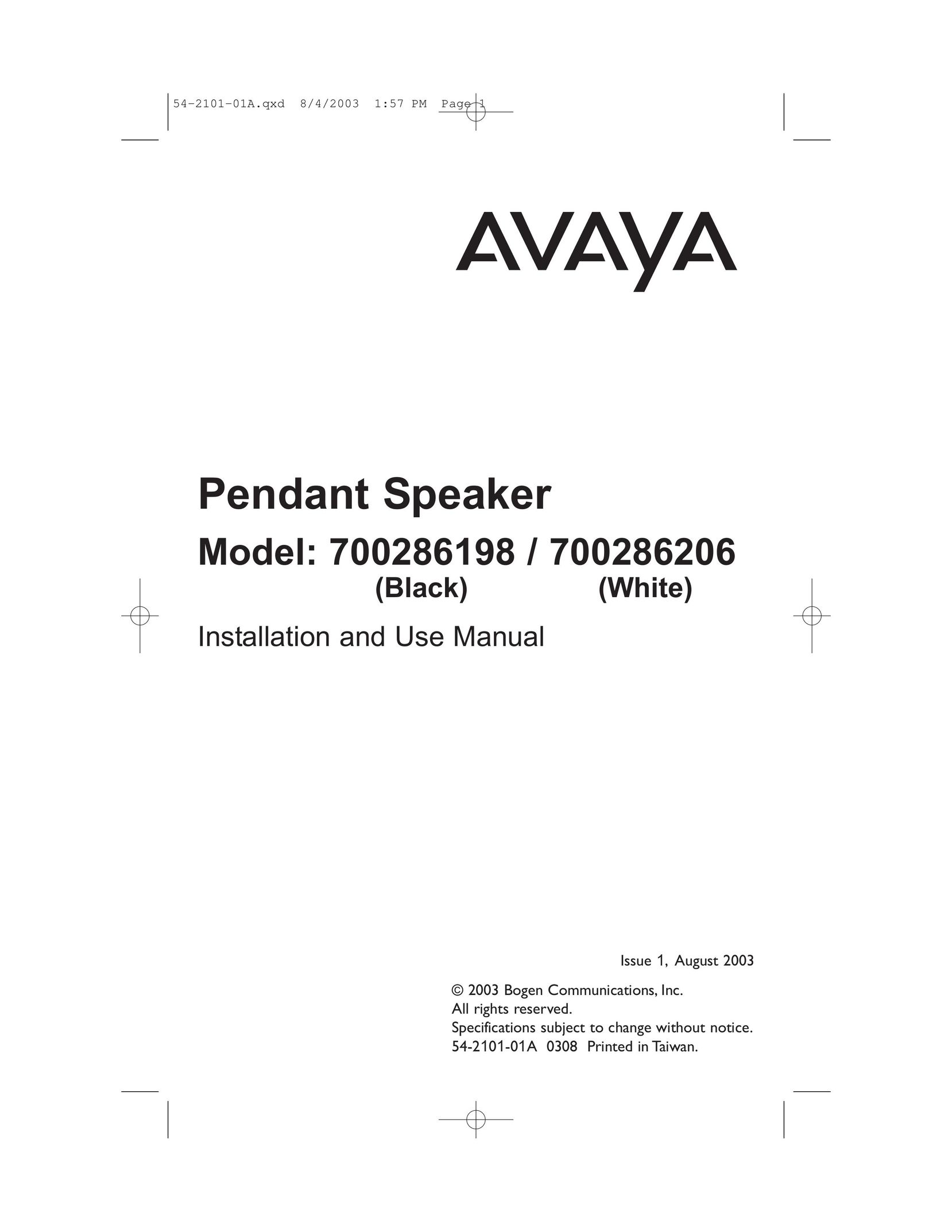 Bogen 700286198 Portable Speaker User Manual