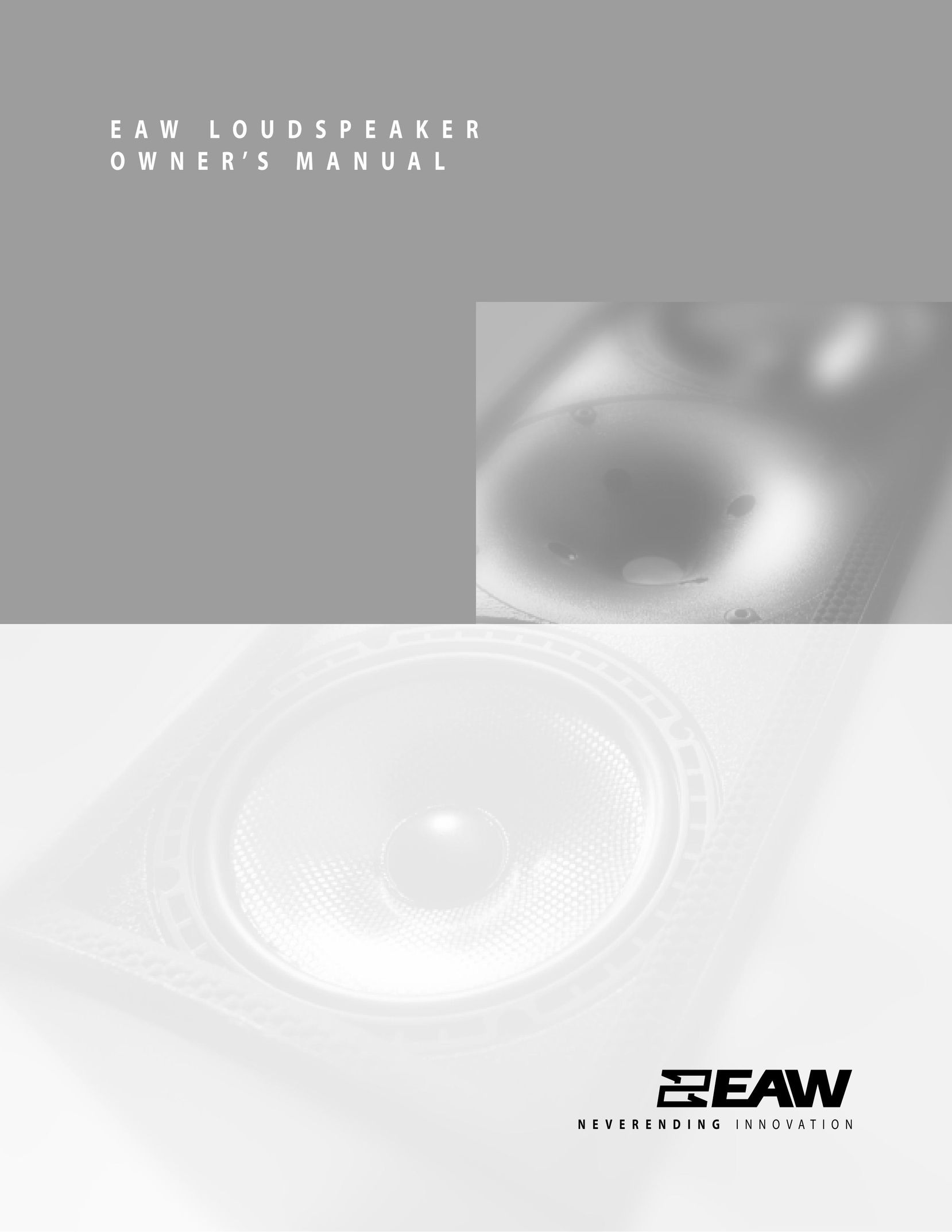 EAW Loudspeaker's Portable Speaker User Manual