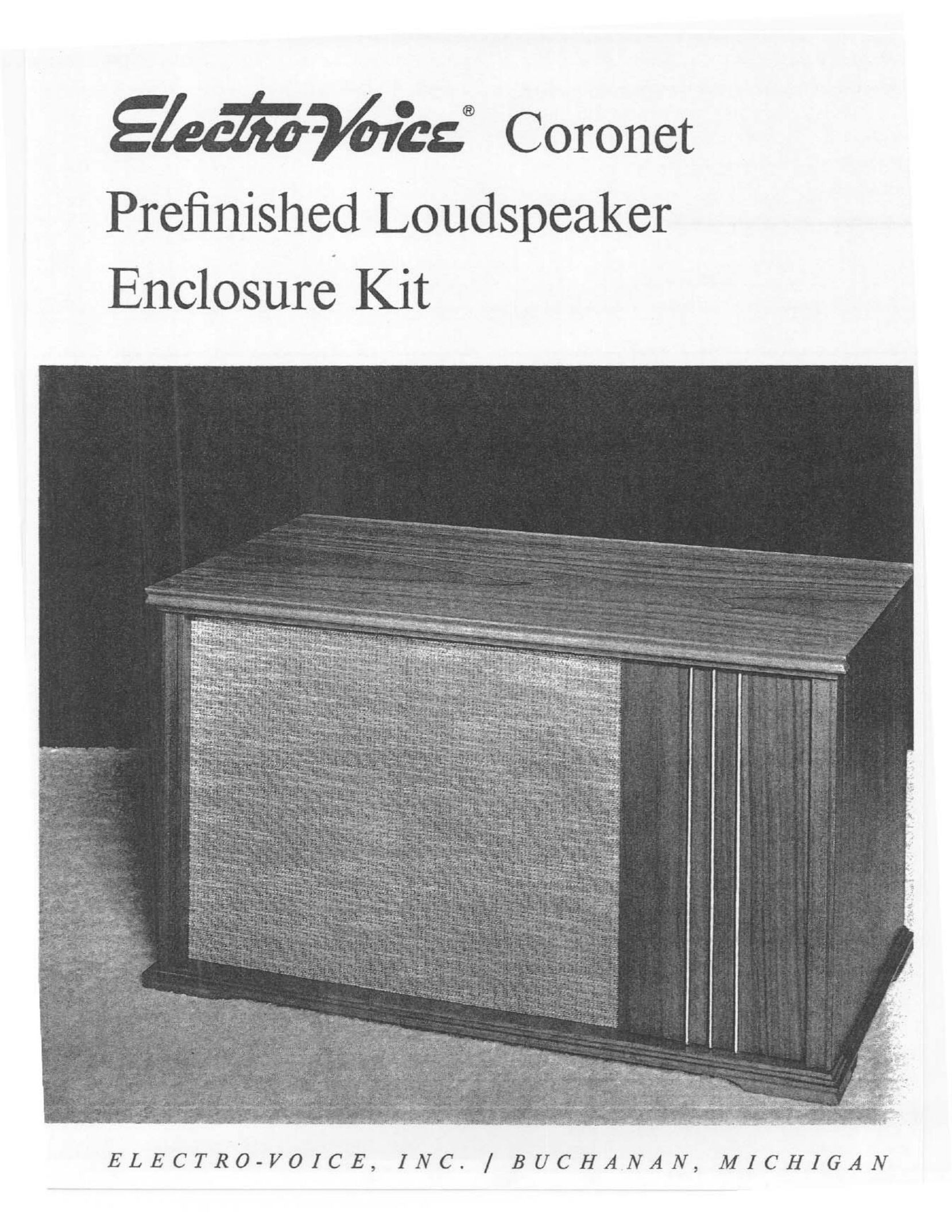 Electro-Voice Coronet Portable Speaker User Manual