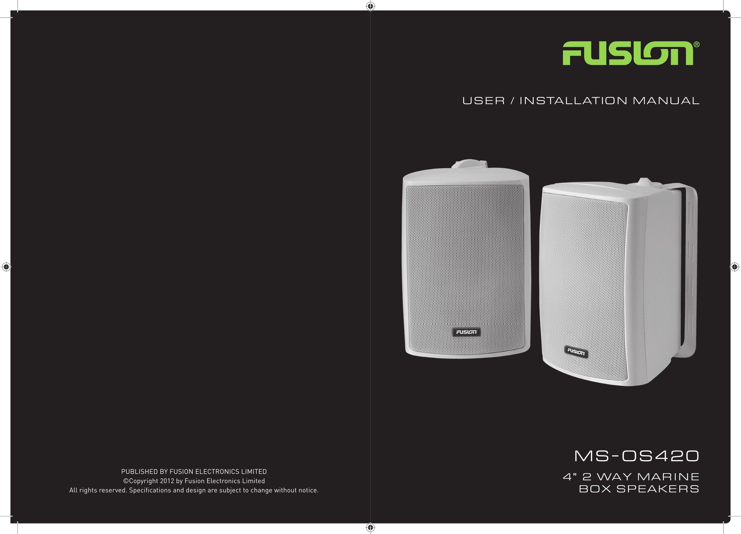 Fusion MS-0S420 Portable Speaker User Manual