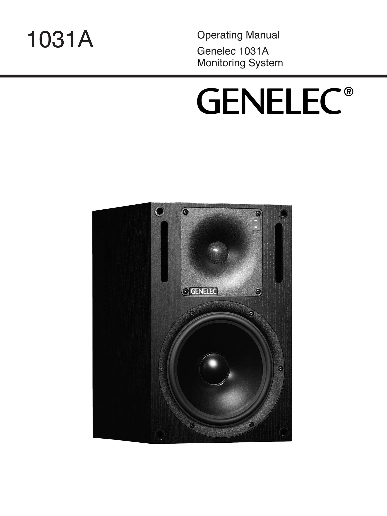 Genelec 1031A Portable Speaker User Manual