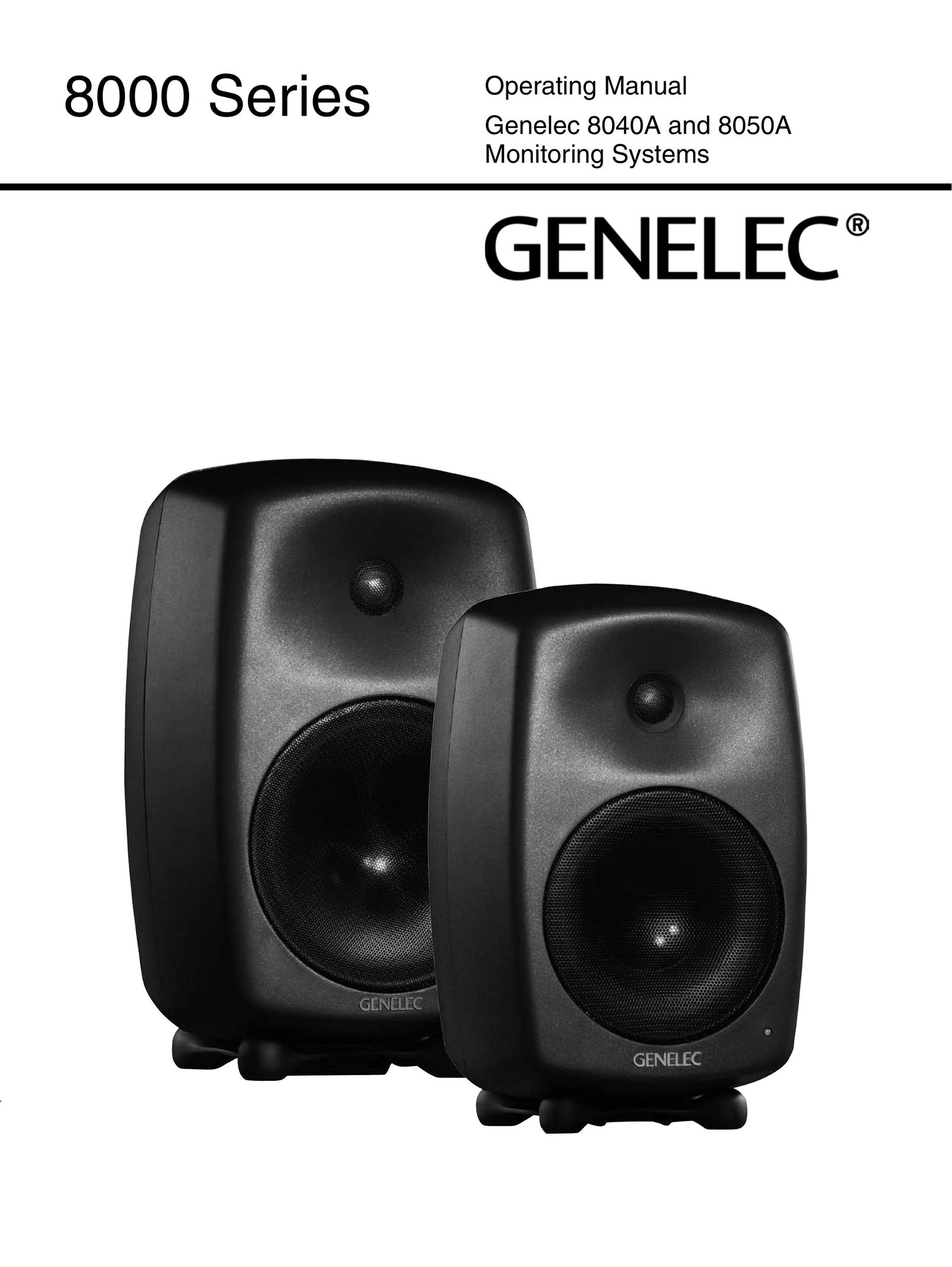 Genelec 8040A Portable Speaker User Manual