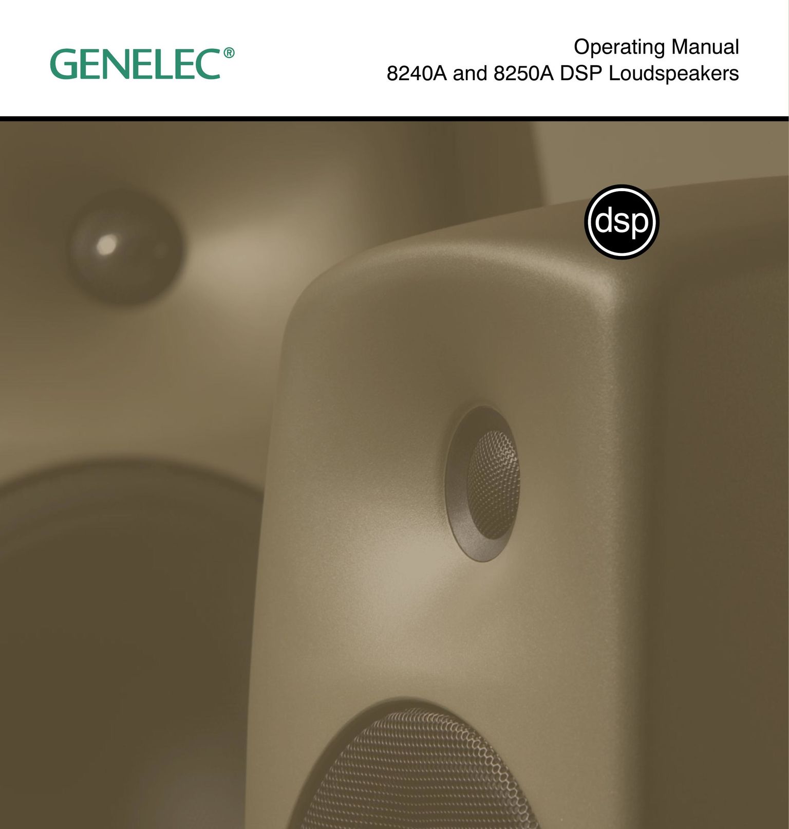 Genelec 8250A Portable Speaker User Manual