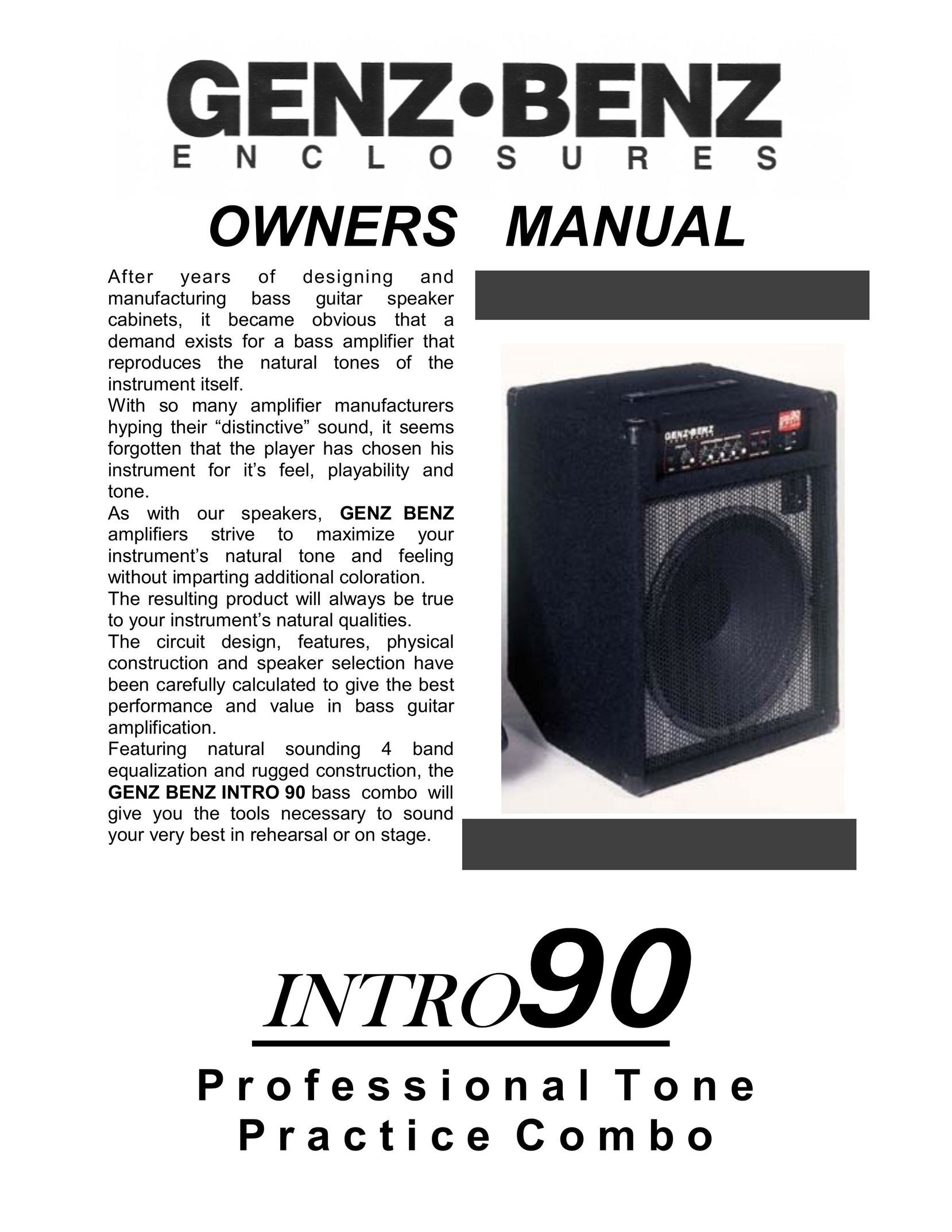 Genz-Benz Intro-90 Portable Speaker User Manual