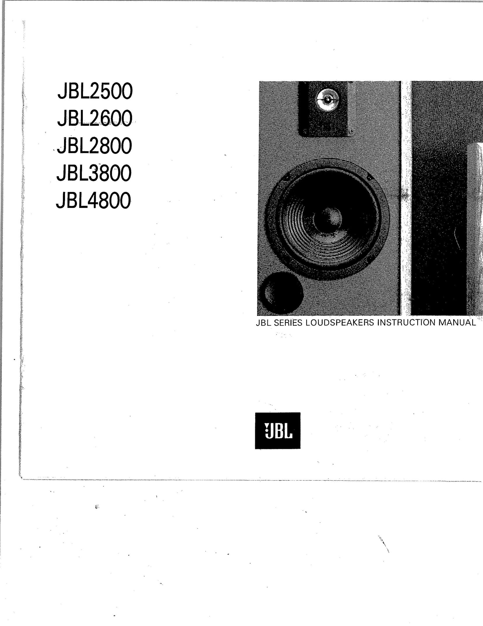 JBL 26OO Portable Speaker User Manual