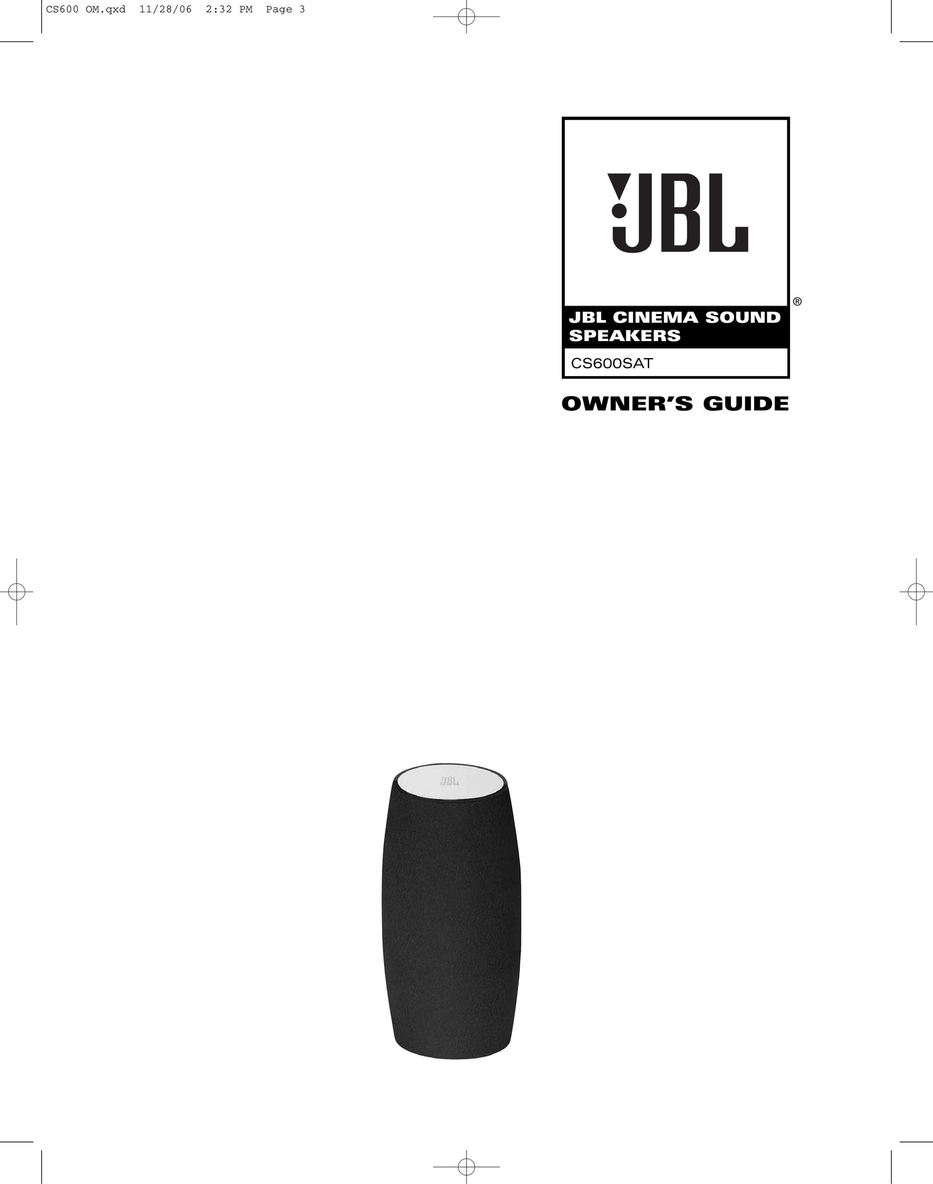 JBL CS600SAT Portable Speaker User Manual