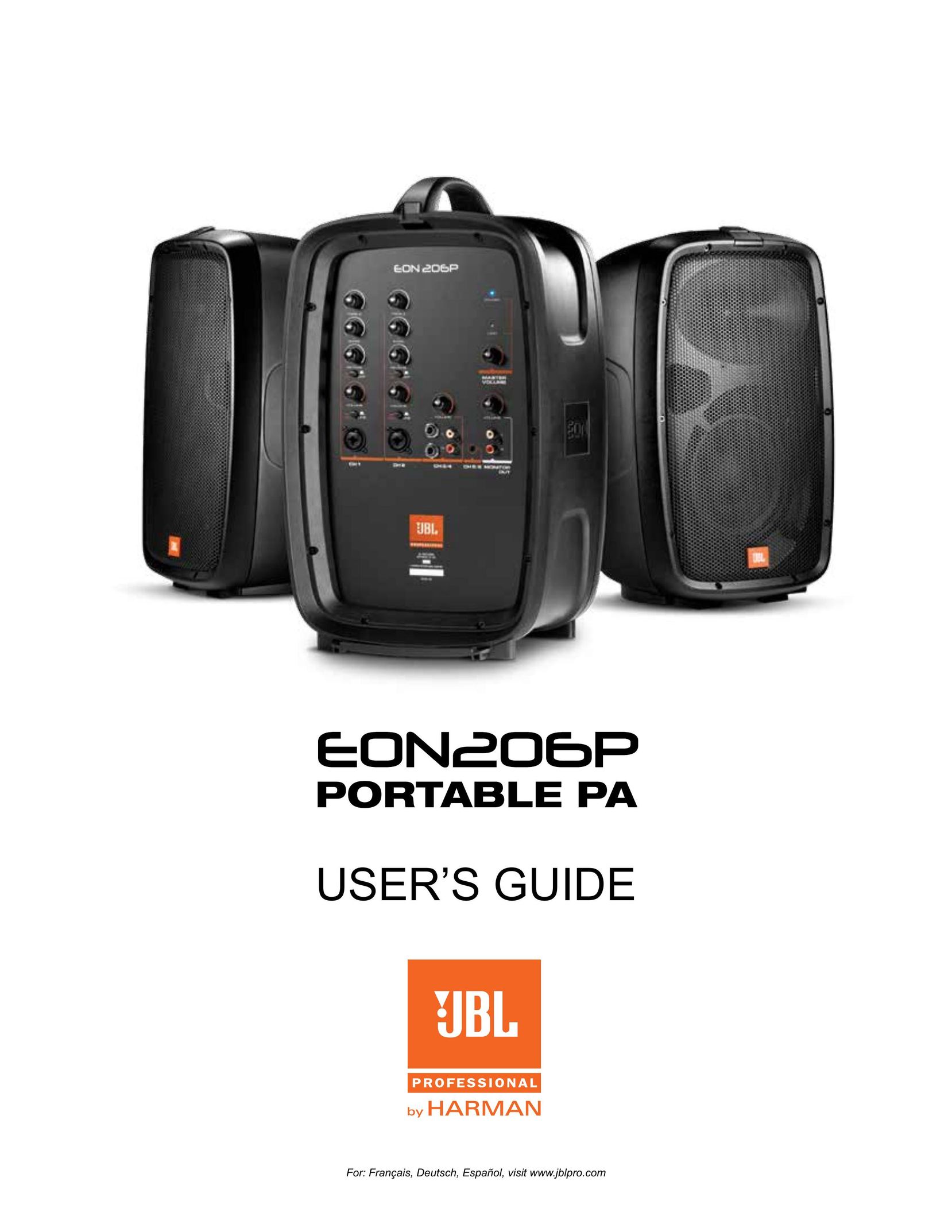 JBL EON206P Portable Speaker User Manual