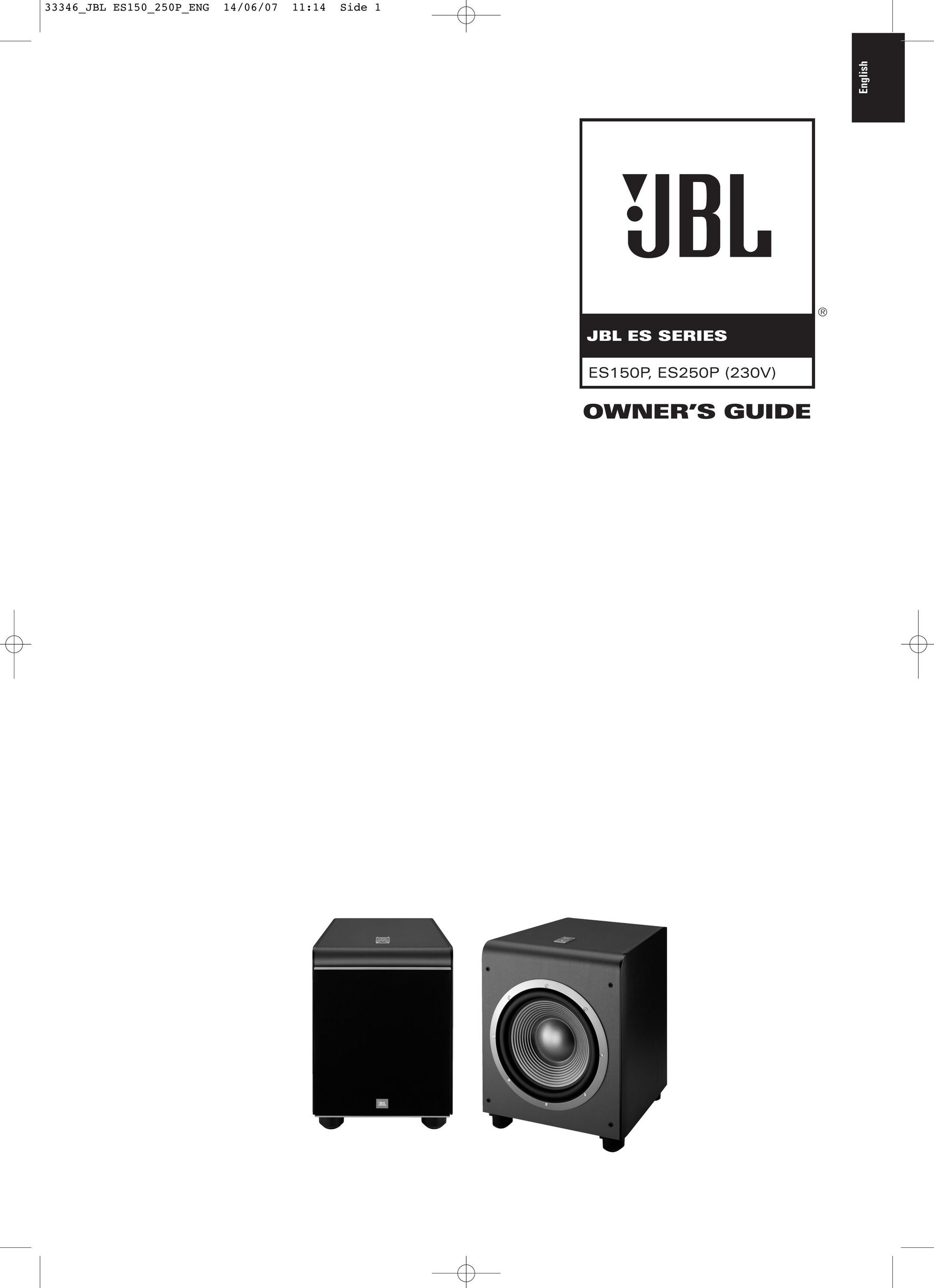 JBL ES250P (230V) Portable Speaker User Manual