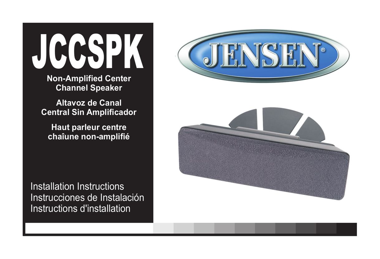 Jensen JCCSPK Portable Speaker User Manual