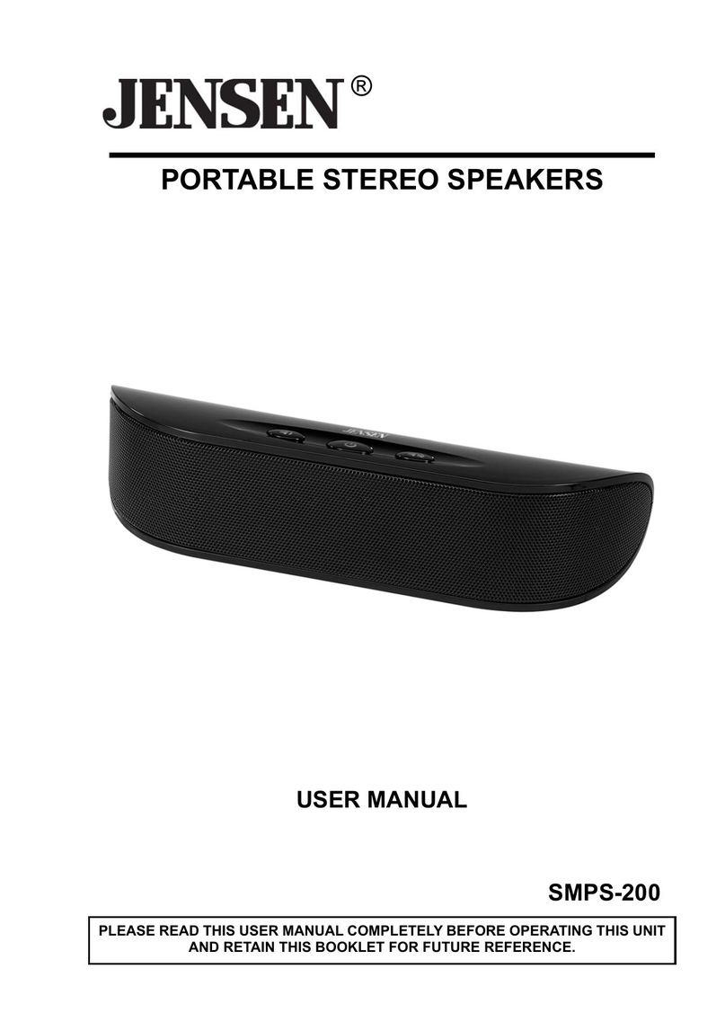 Jensen SMPS-200 Portable Speaker User Manual