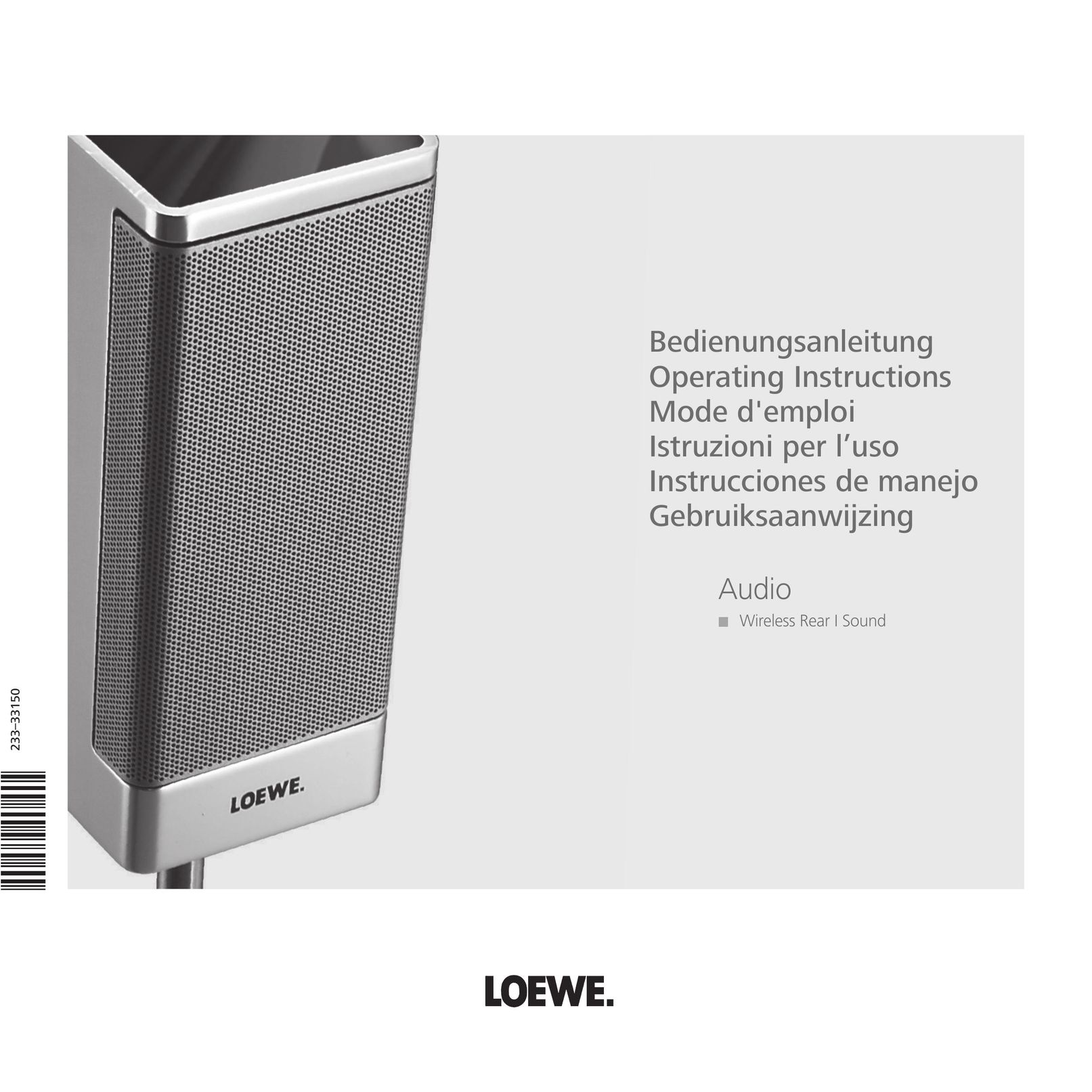 Loewe Wireless Speaker Portable Speaker User Manual