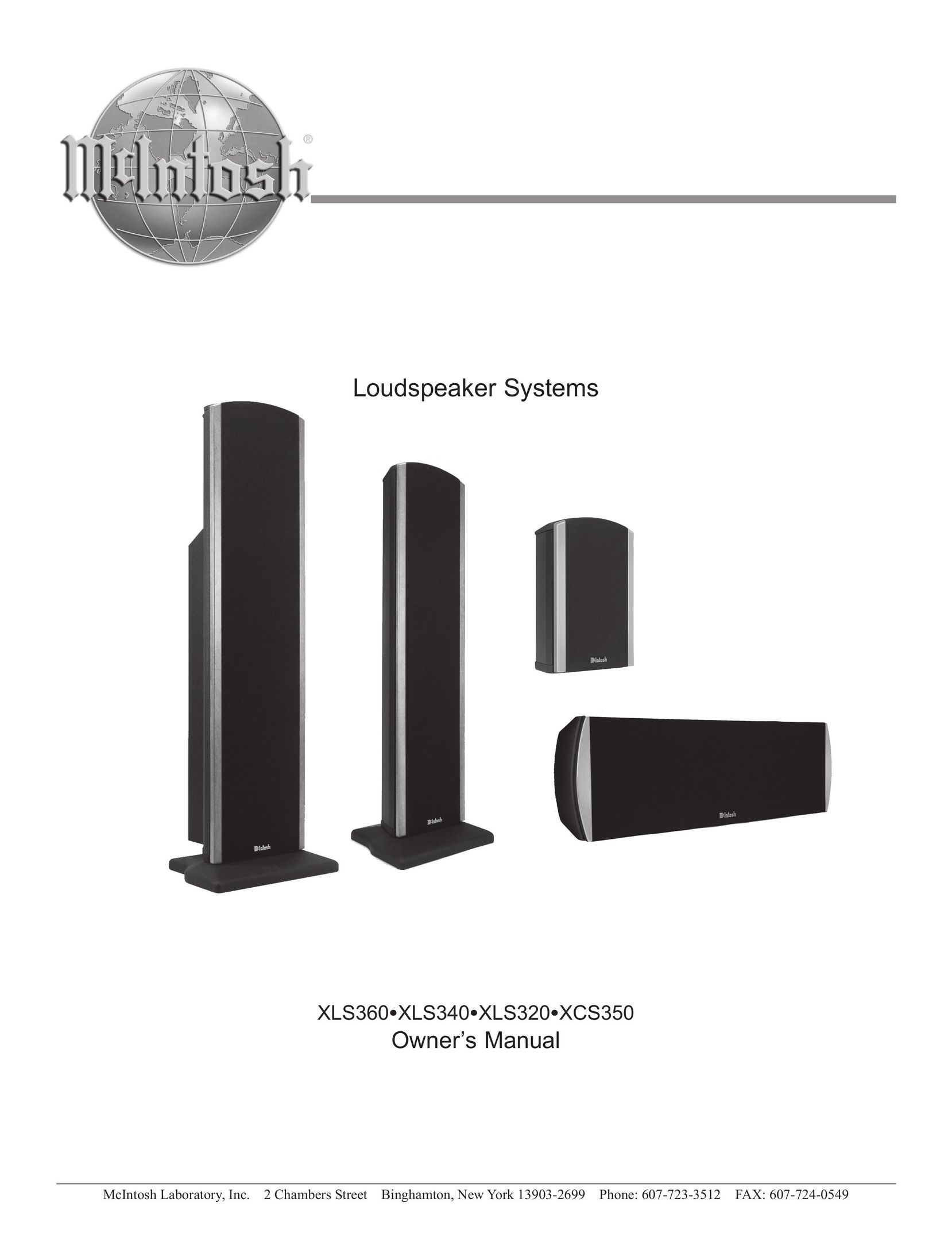 McIntosh XLS340 Portable Speaker User Manual