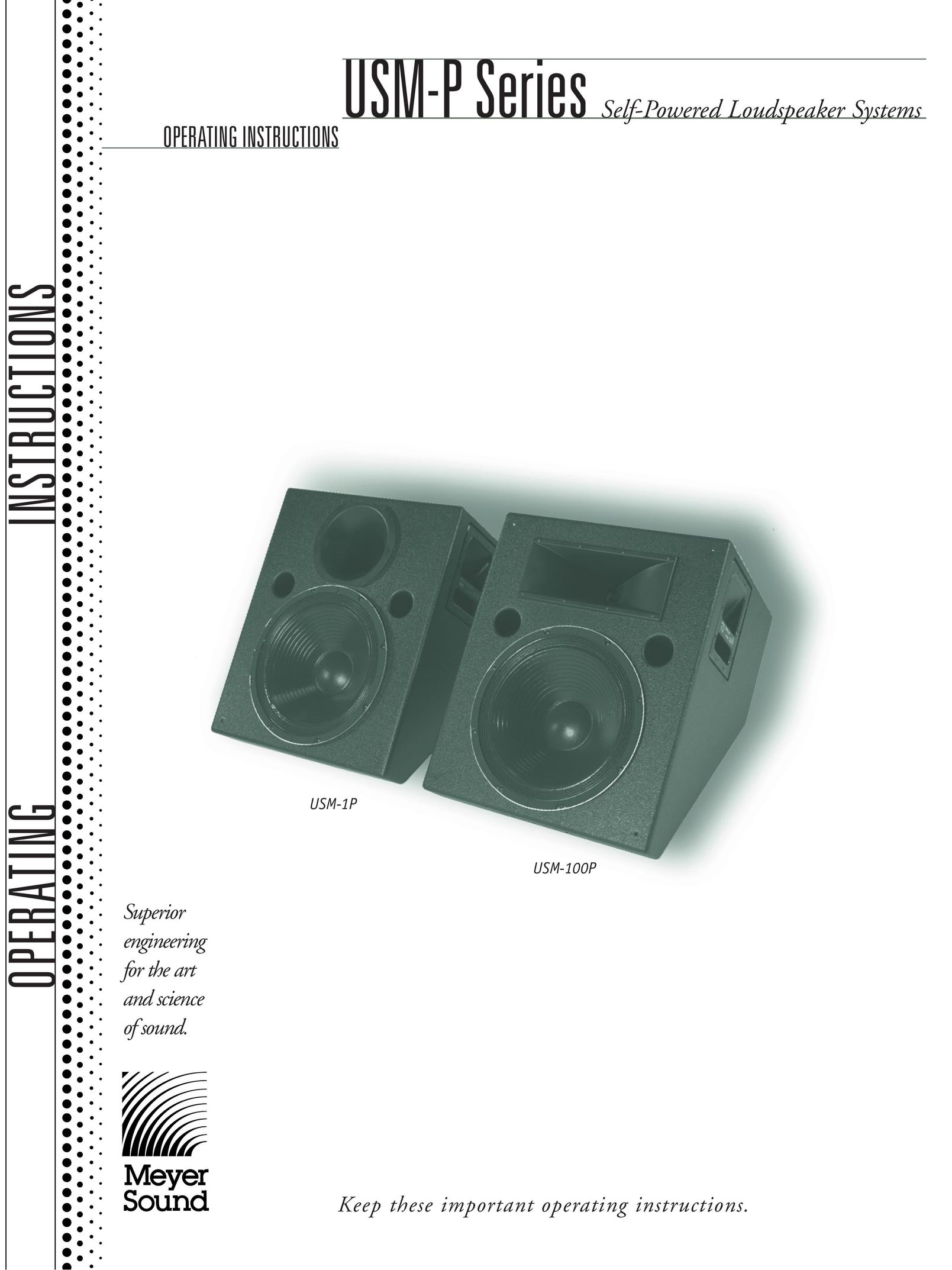 Meyer Sound USM-P Series Portable Speaker User Manual