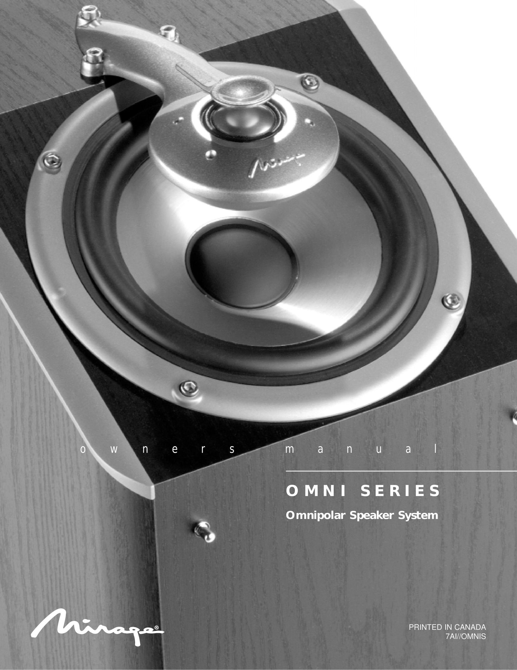 Mirage Loudspeakers OMNI CC Portable Speaker User Manual