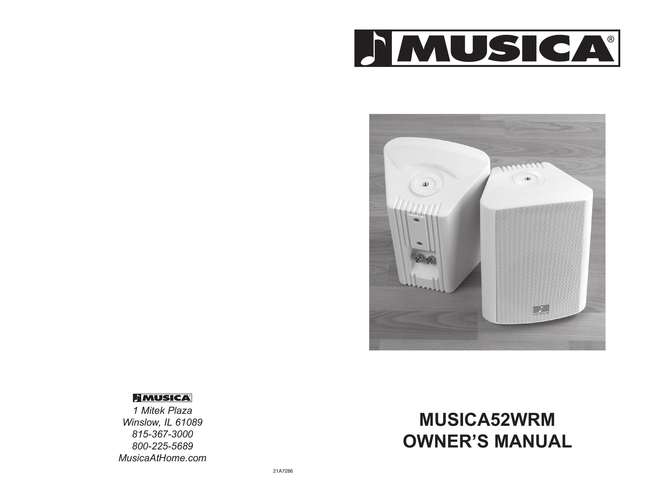 Musica 52WRM Portable Speaker User Manual