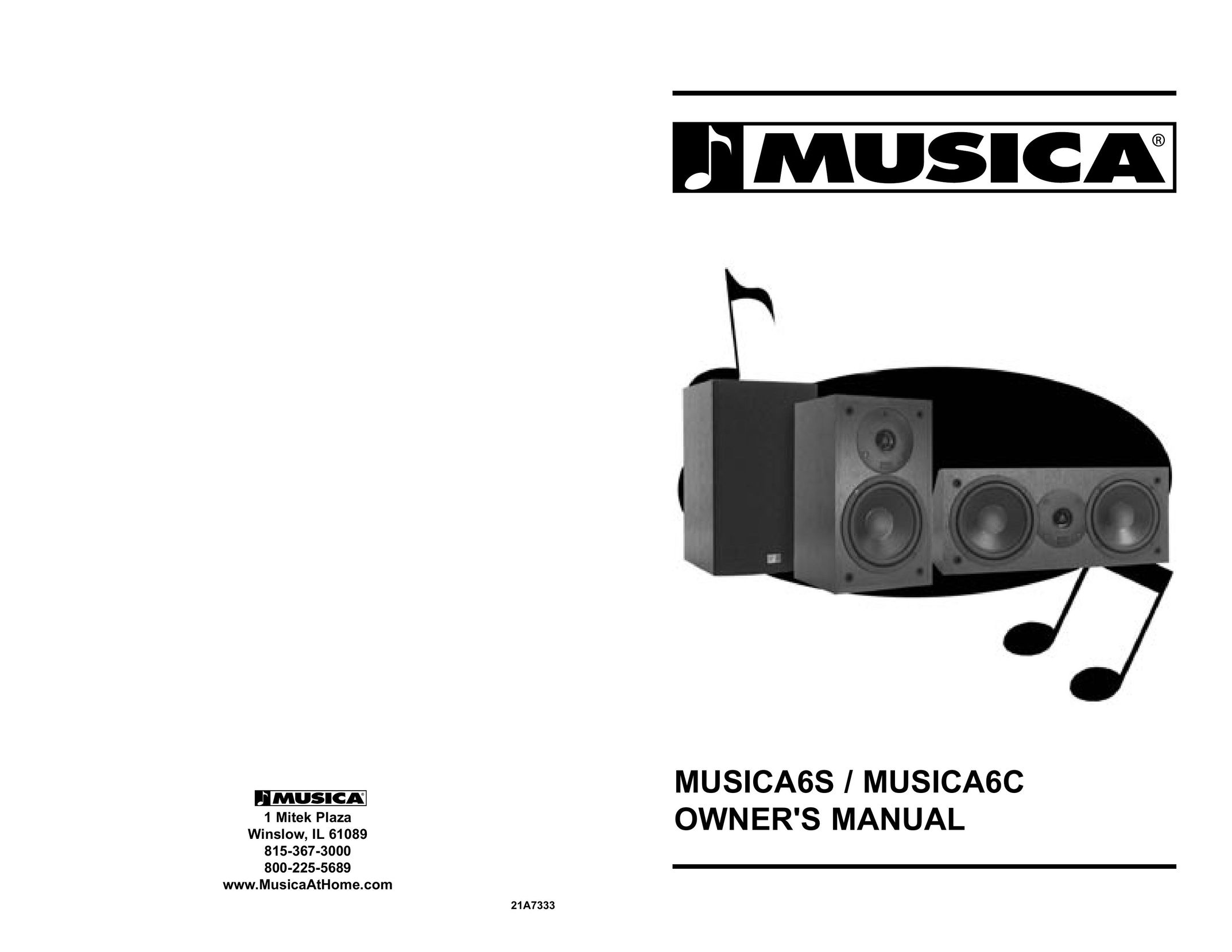 Musica 6S Portable Speaker User Manual