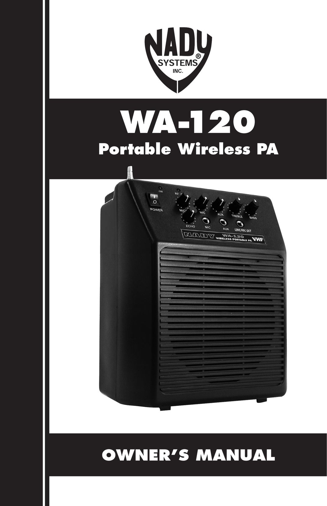 Nady Systems WA120 Portable Speaker User Manual