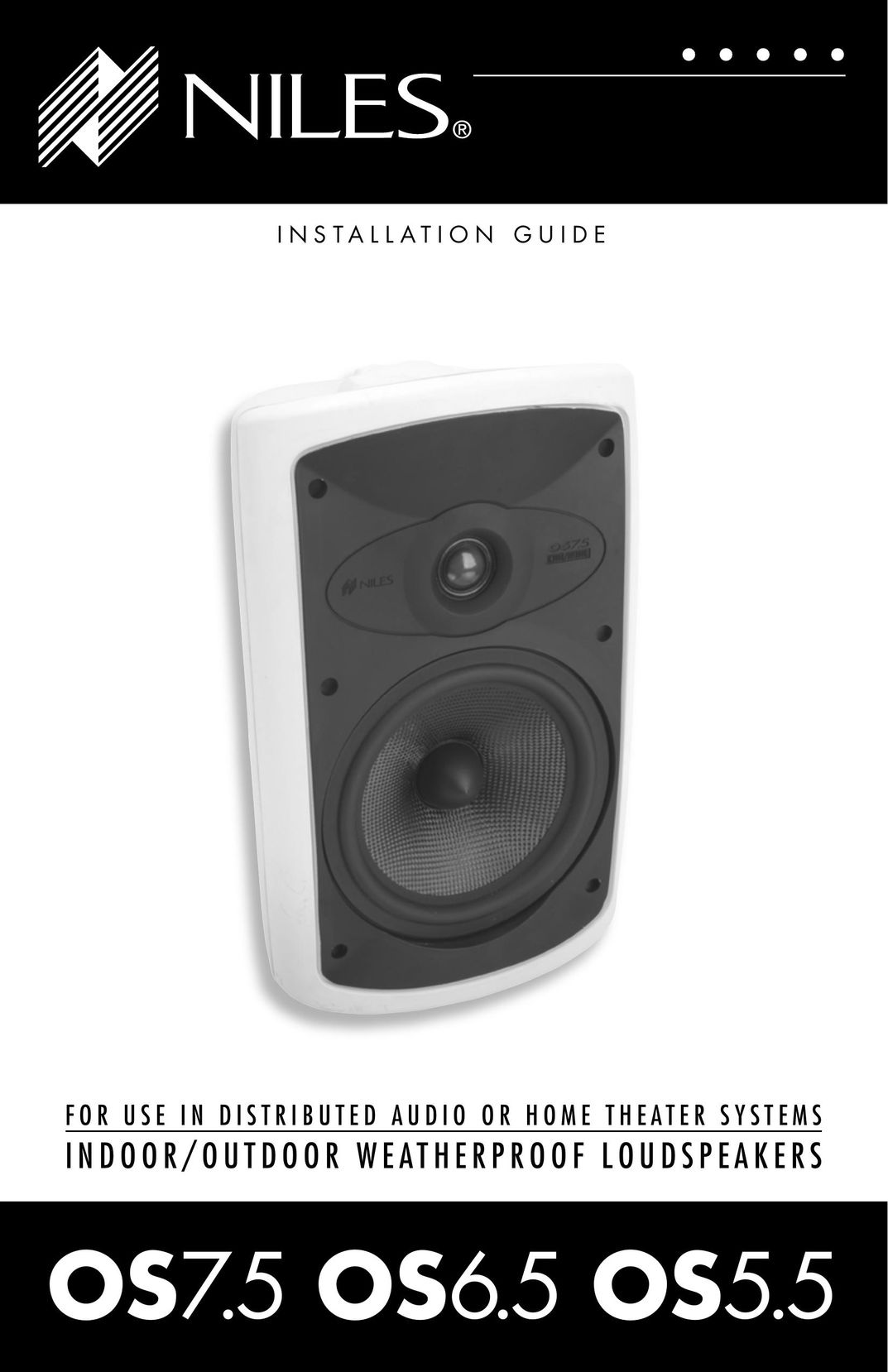 Niles Audio OS6.5 Portable Speaker User Manual