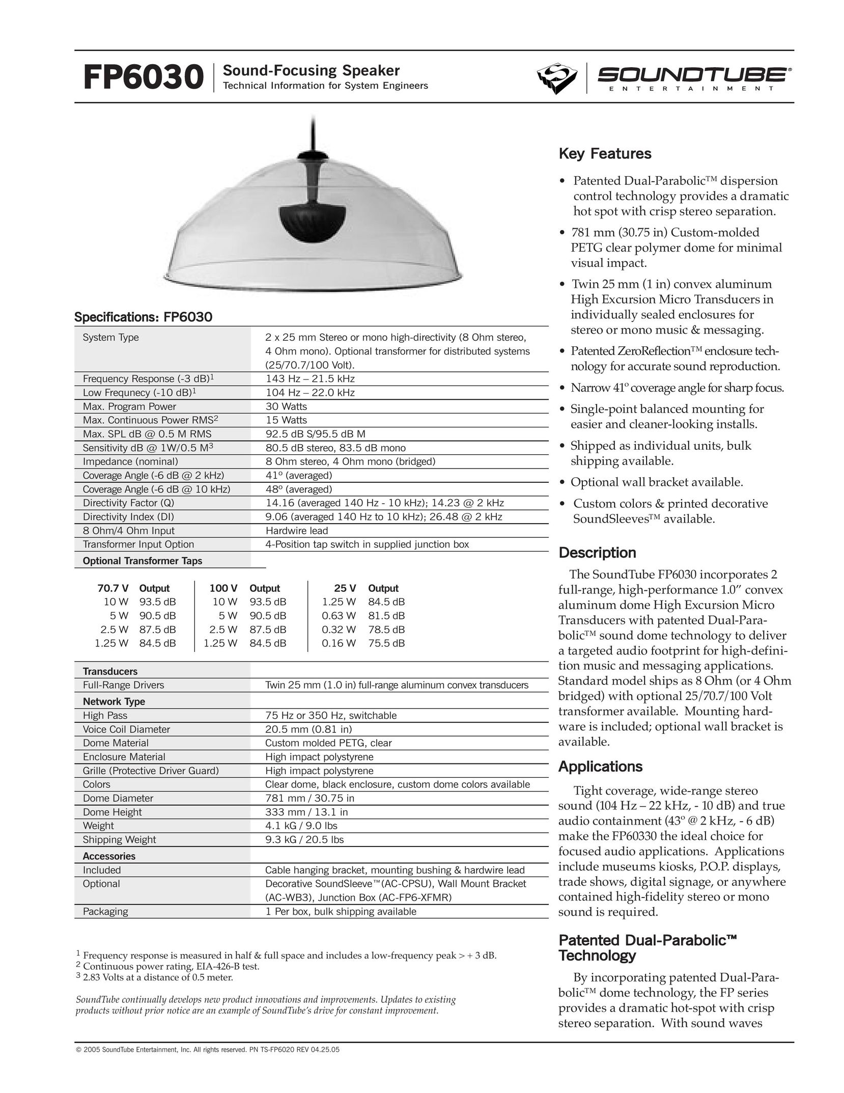 Phase Technology FP6030 Portable Speaker User Manual