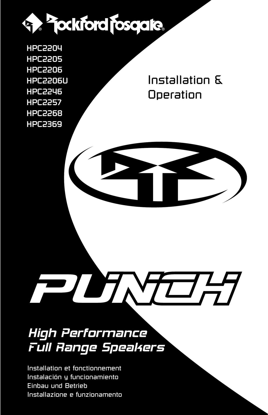 Rockford Fosgate HPC2204 Portable Speaker User Manual