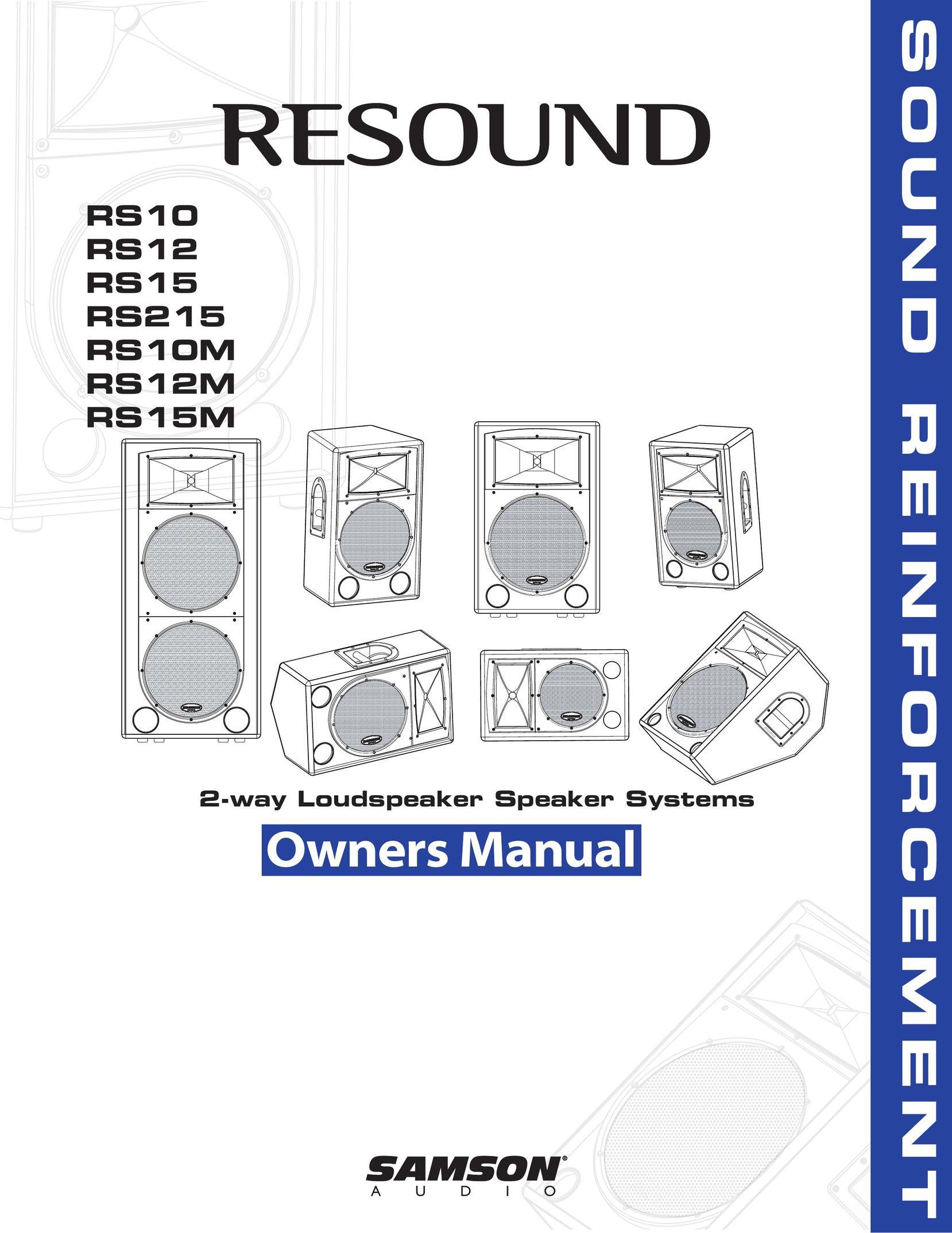 Samson RS12 Portable Speaker User Manual