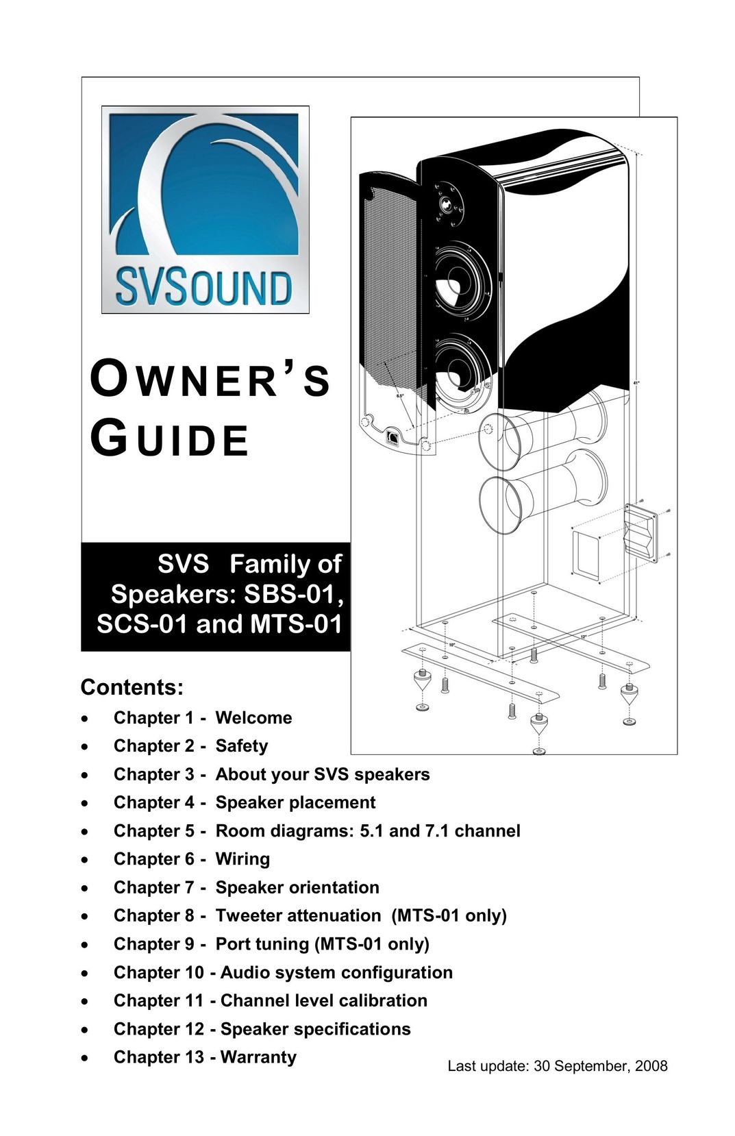 SV Sound SCS-01 Portable Speaker User Manual