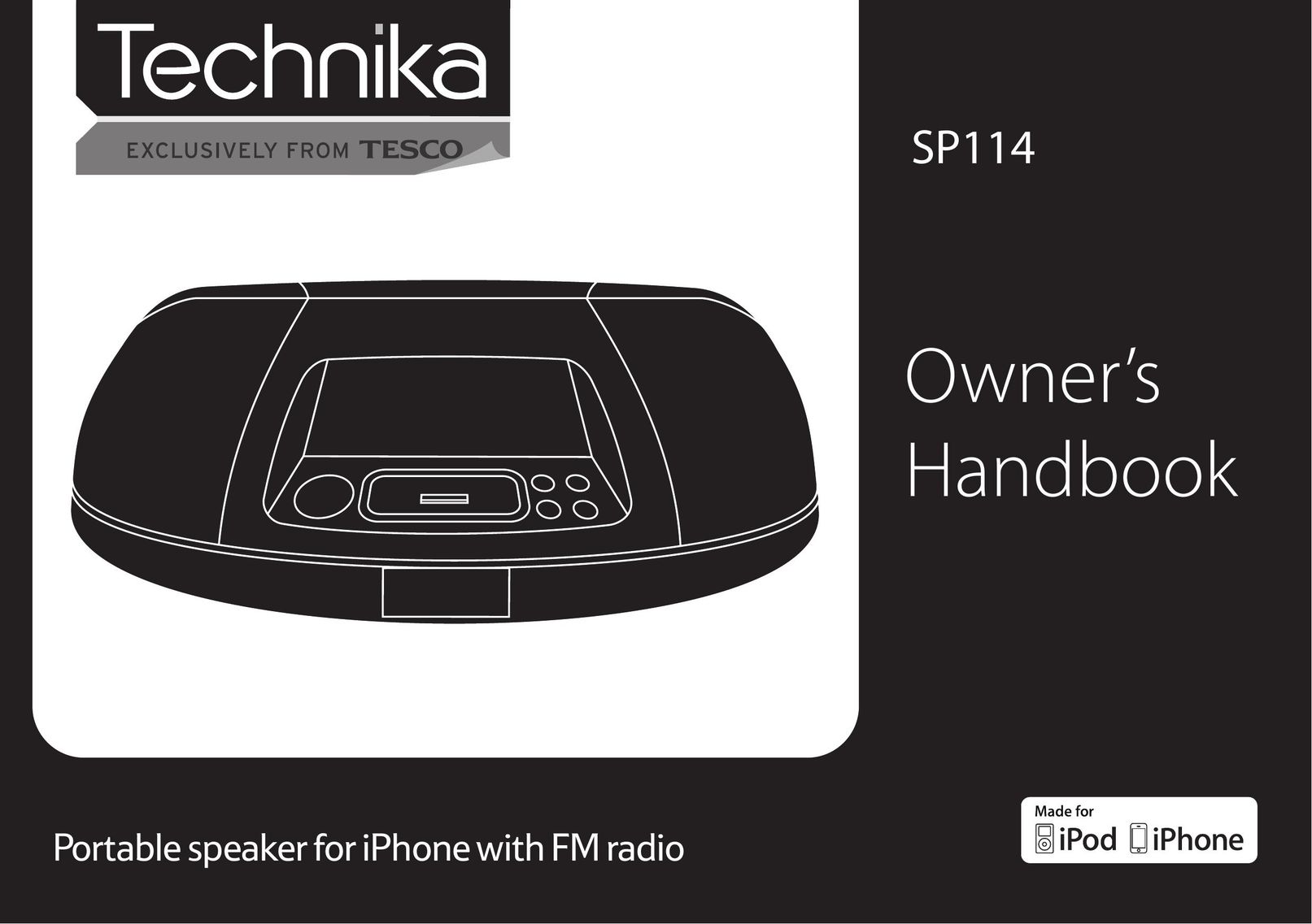Technika SP114 Portable Speaker User Manual